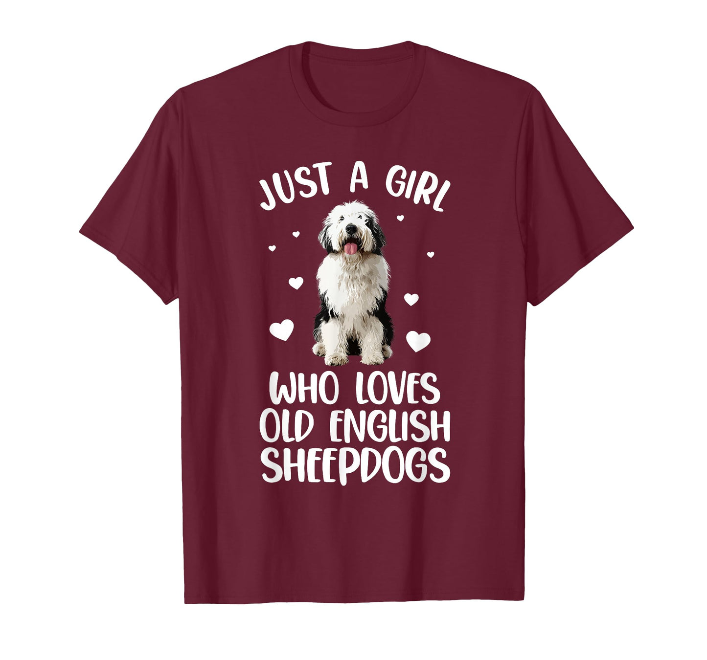 Funny Old English Sheepdog Design For Women Sheepdog Lover T-Shirt