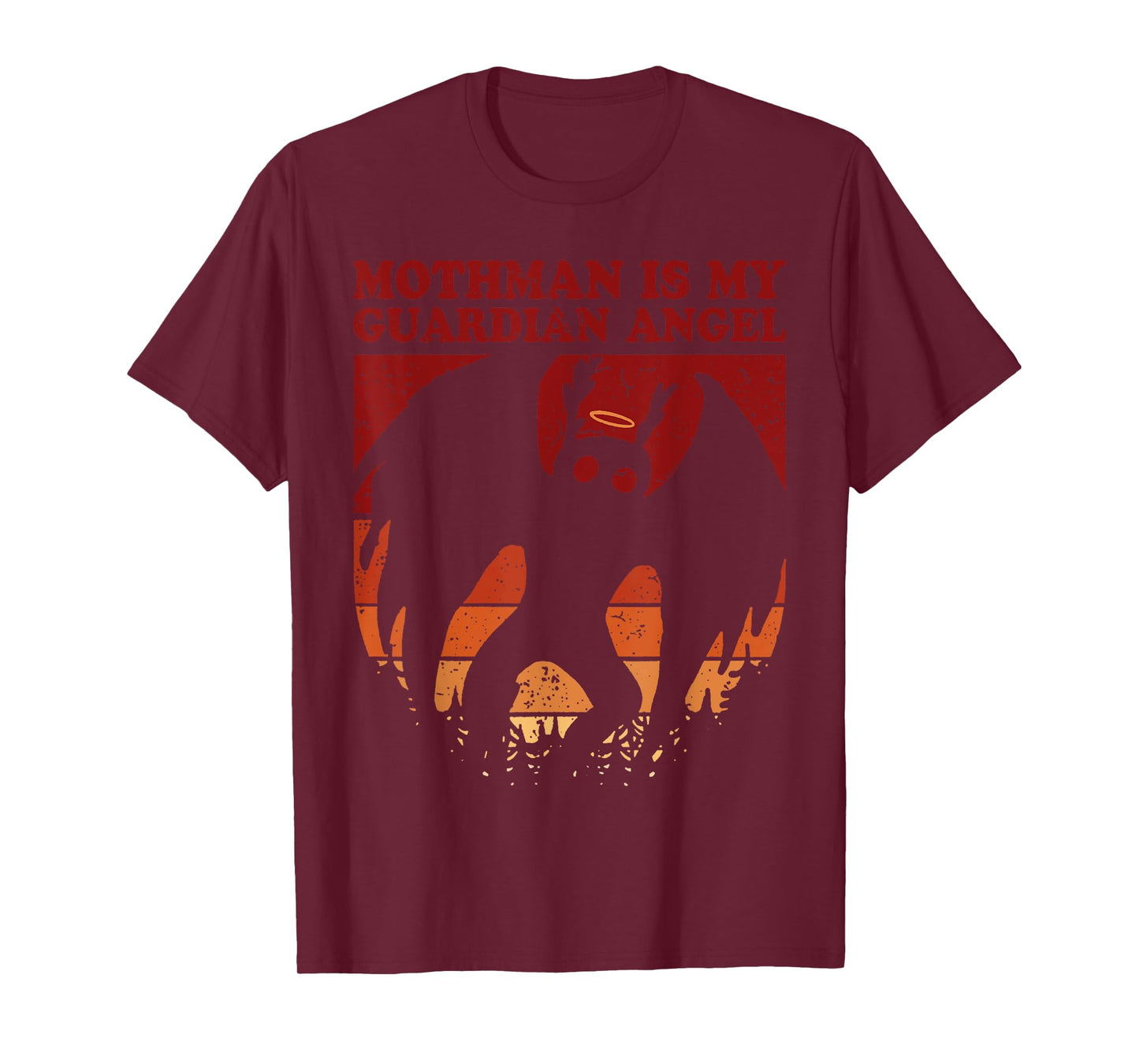 Mothman Is My Guardian Angel Funny Cryptid Paranormal Fun T-Shirt