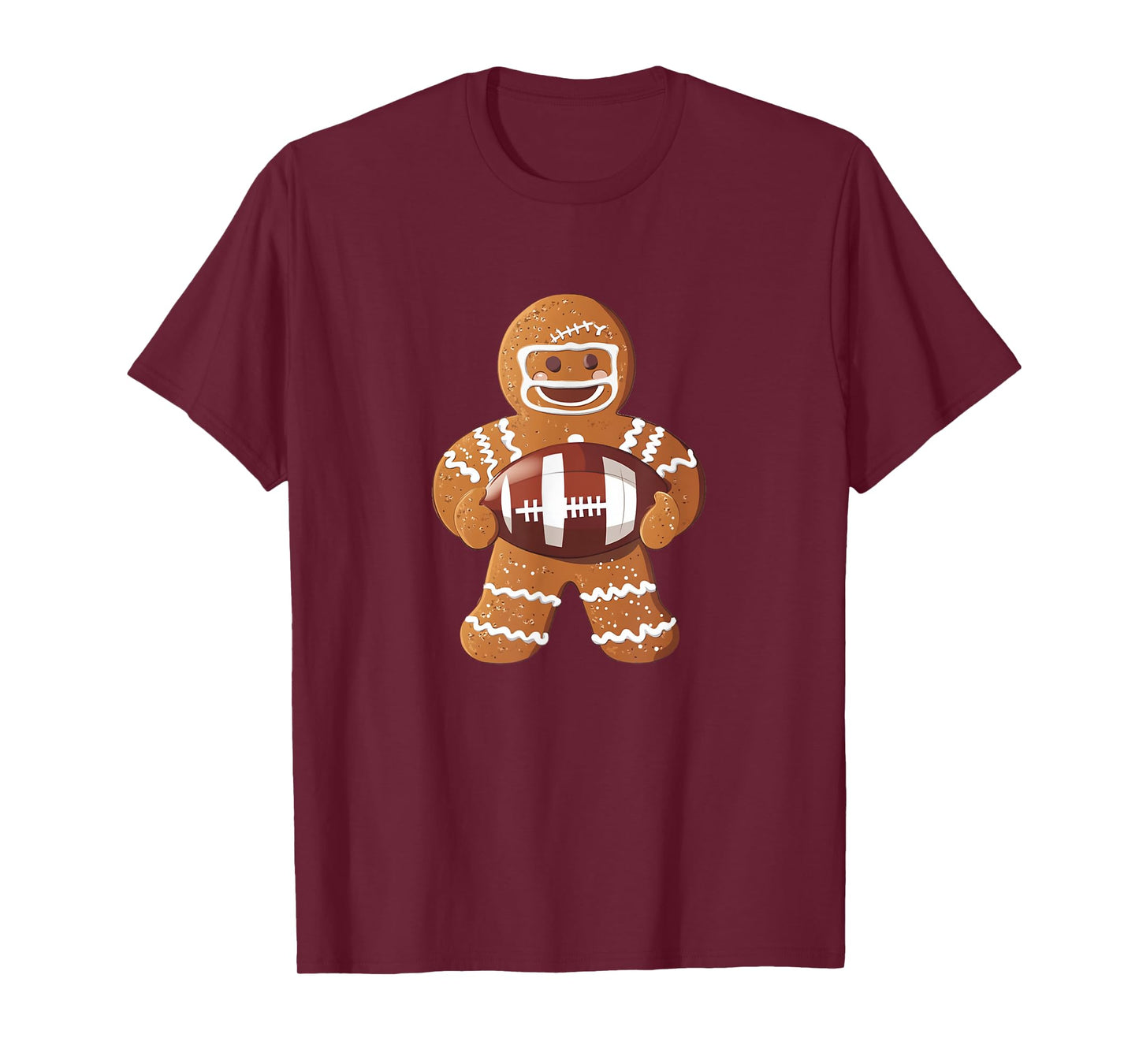 Touchdown Sweetness with This Gingerbread Football Player T-Shirt