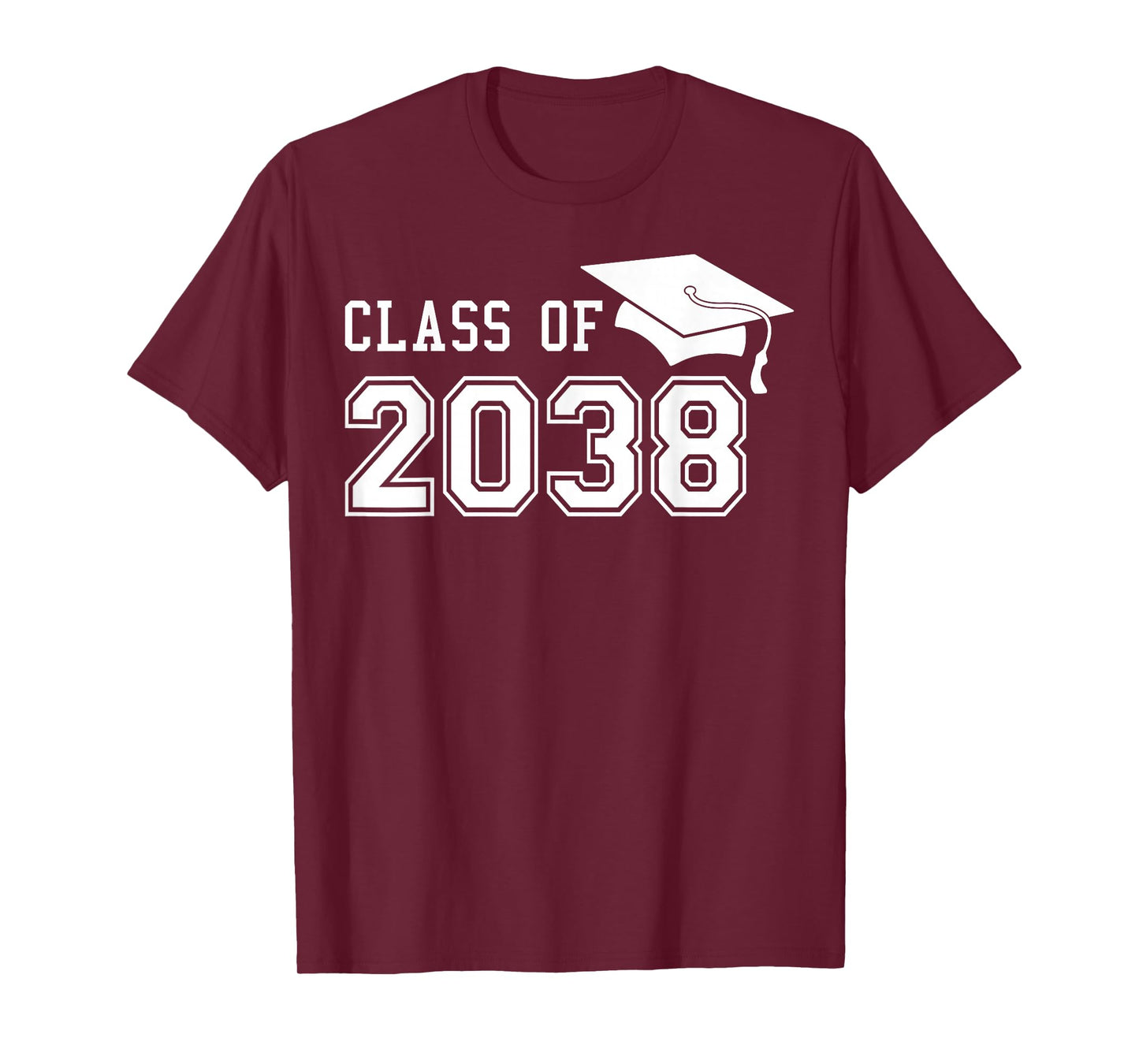 Class of 2038 Grow With Me First Day of School Graduation T-Shirt