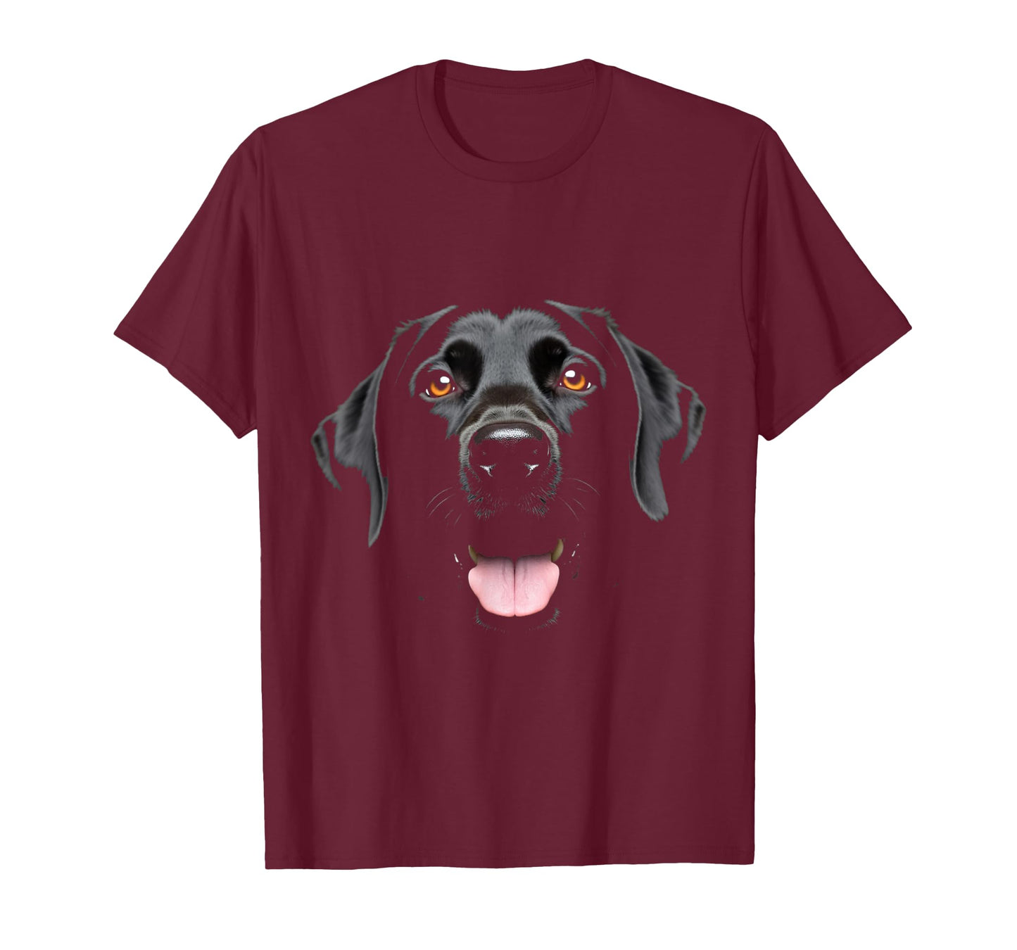 Black Labrador Retriever Dog Lab Face T-Shirt