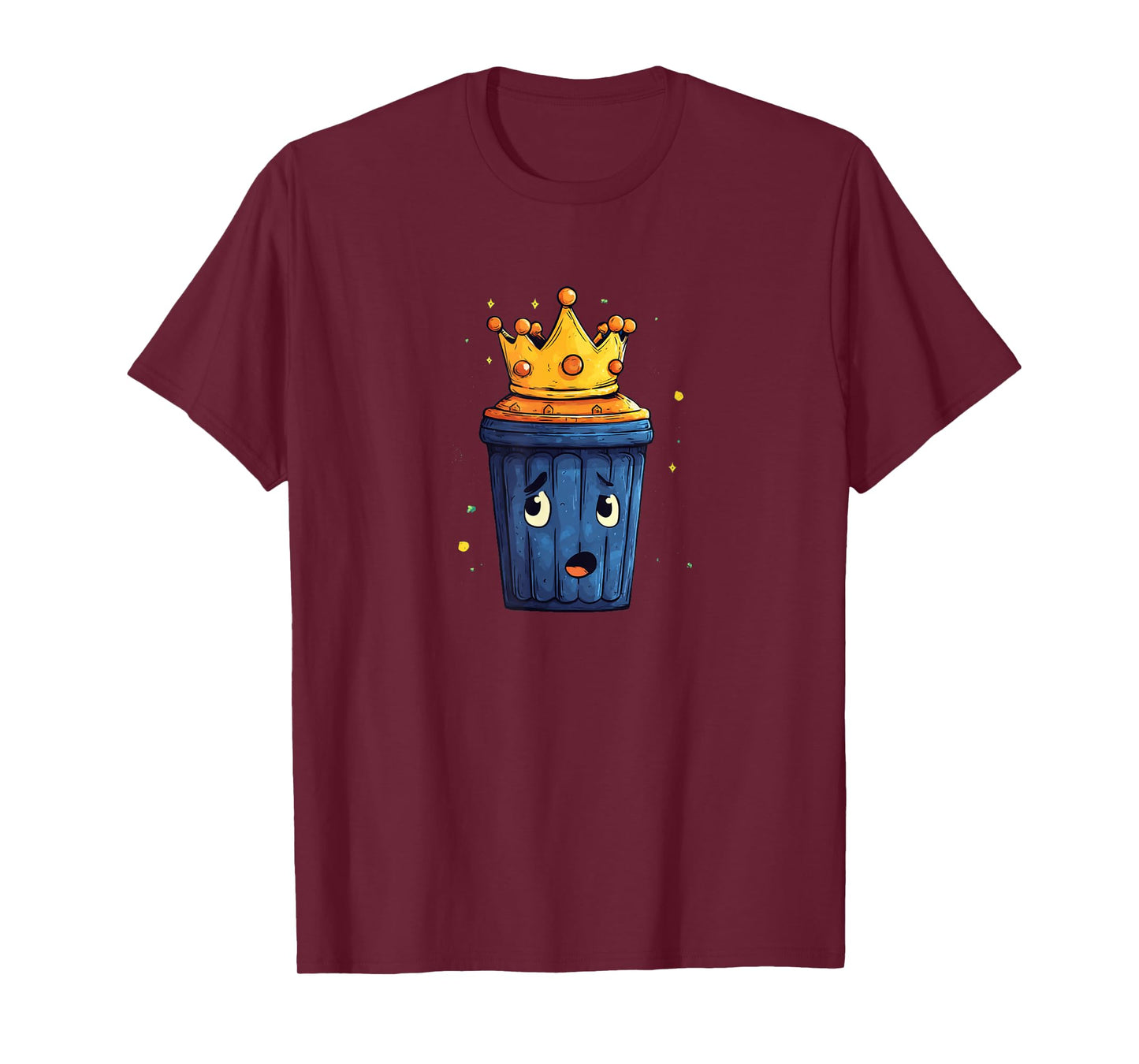 Friendly Trash Can with Nice Crown T-Shirt