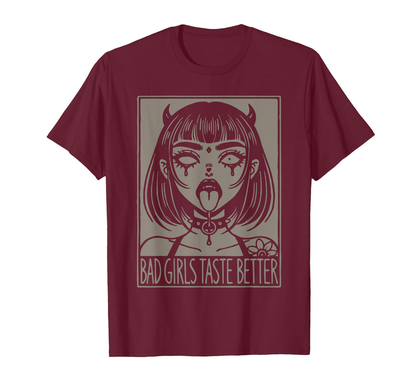 Retro Bad Girls Taste Better, Tattoos Devil Girl Graphic T-Shirt