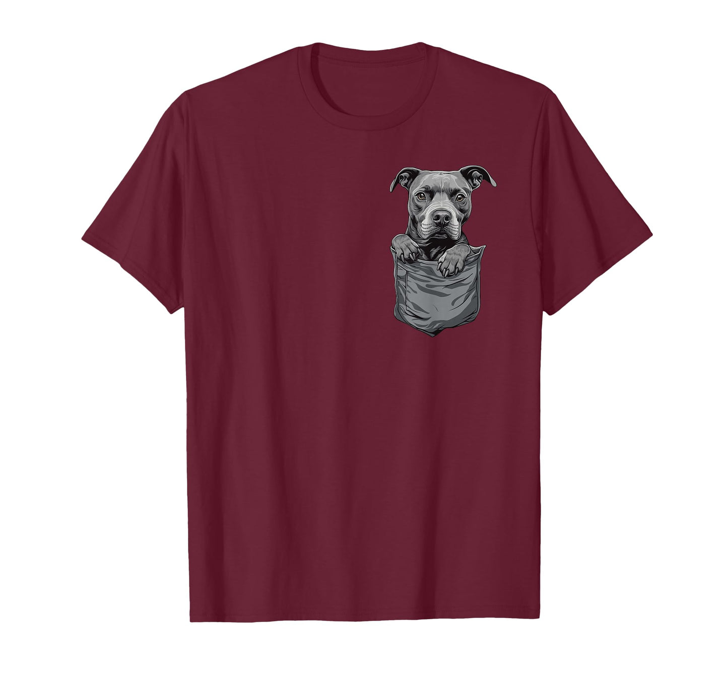 Pitbull in Pocket Cute Dog Lover Owner T-Shirt