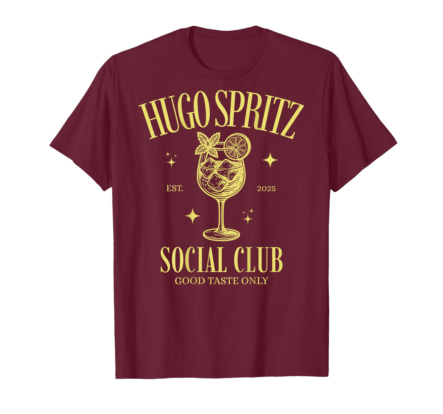 Hugo Spritz Social Club Team Elderberry Sparkling Prosecco Back T-Shirt