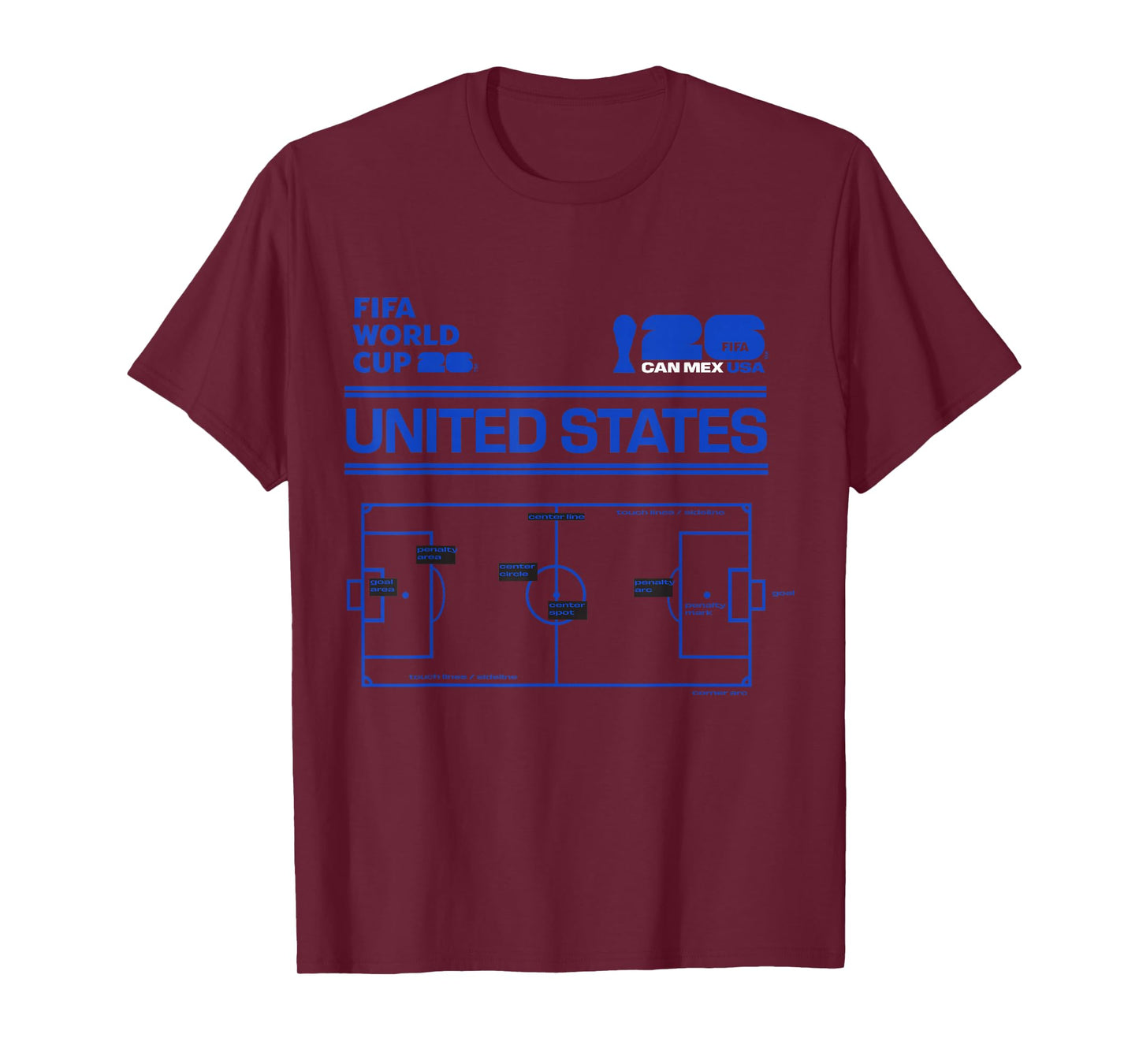 FIFA WORLD CUP26 USA Host Country Pitch T-Shirt