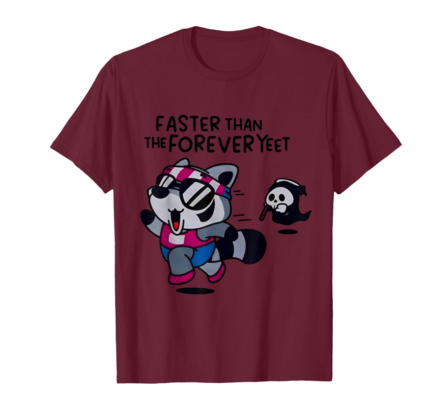 Faster Than The Forever Yeet Run Away Faster Halloween T-Shirt