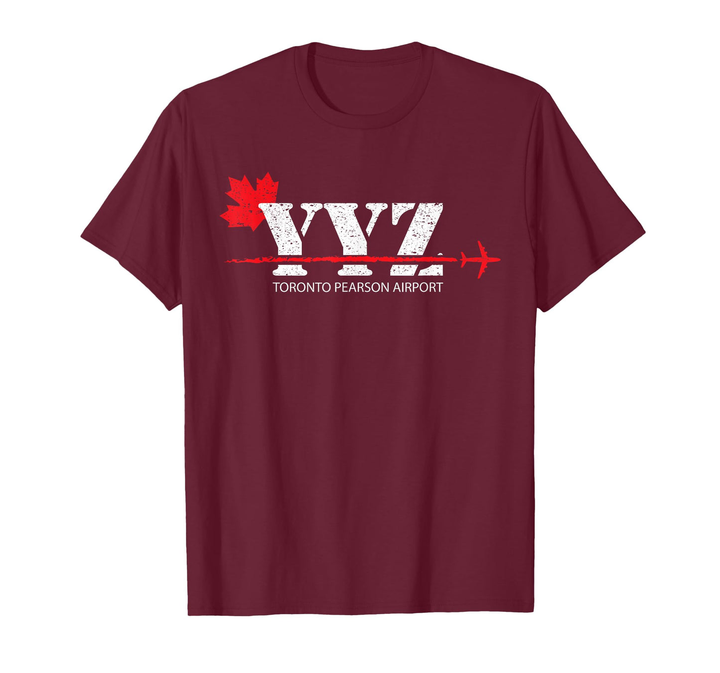 Retro Vintage Toronto YYZ Maple Leaf Airport Code T-Shirt