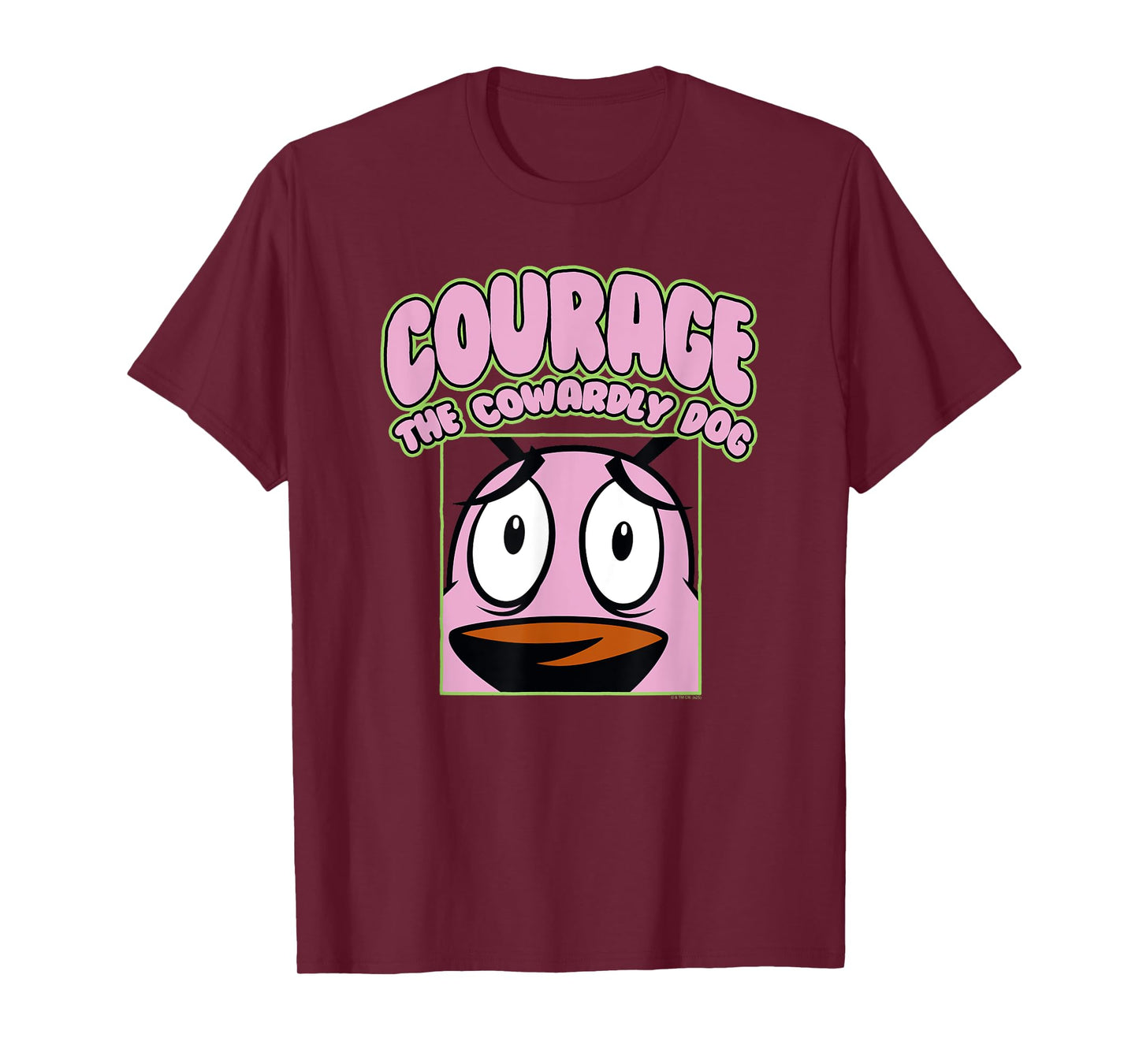 Courage the Cowardly Dog Close Up Courage Cartoon T-Shirt