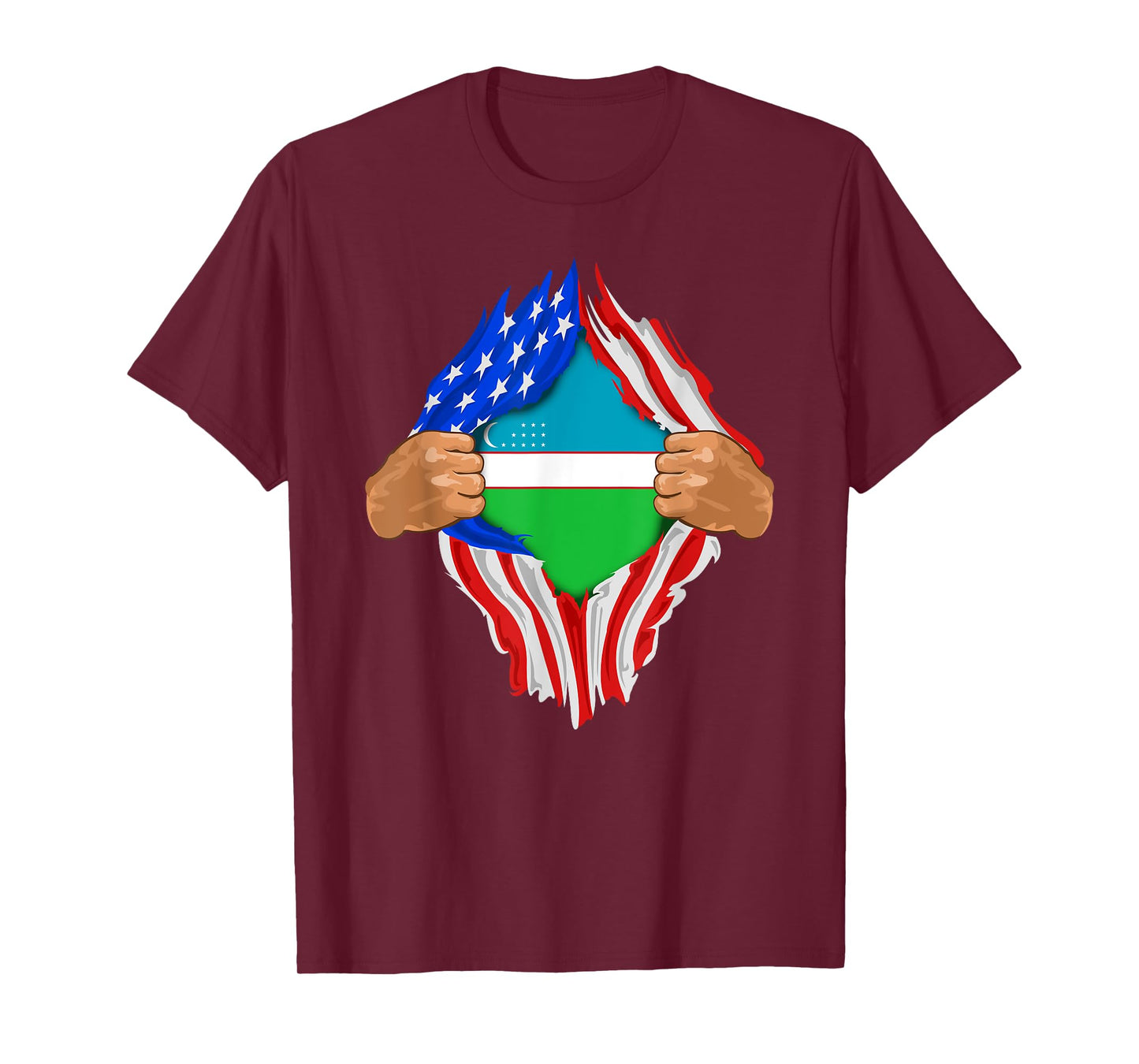 Uzbek Blood Inside Me T-Shirt | Uzbekistan Flag Gift