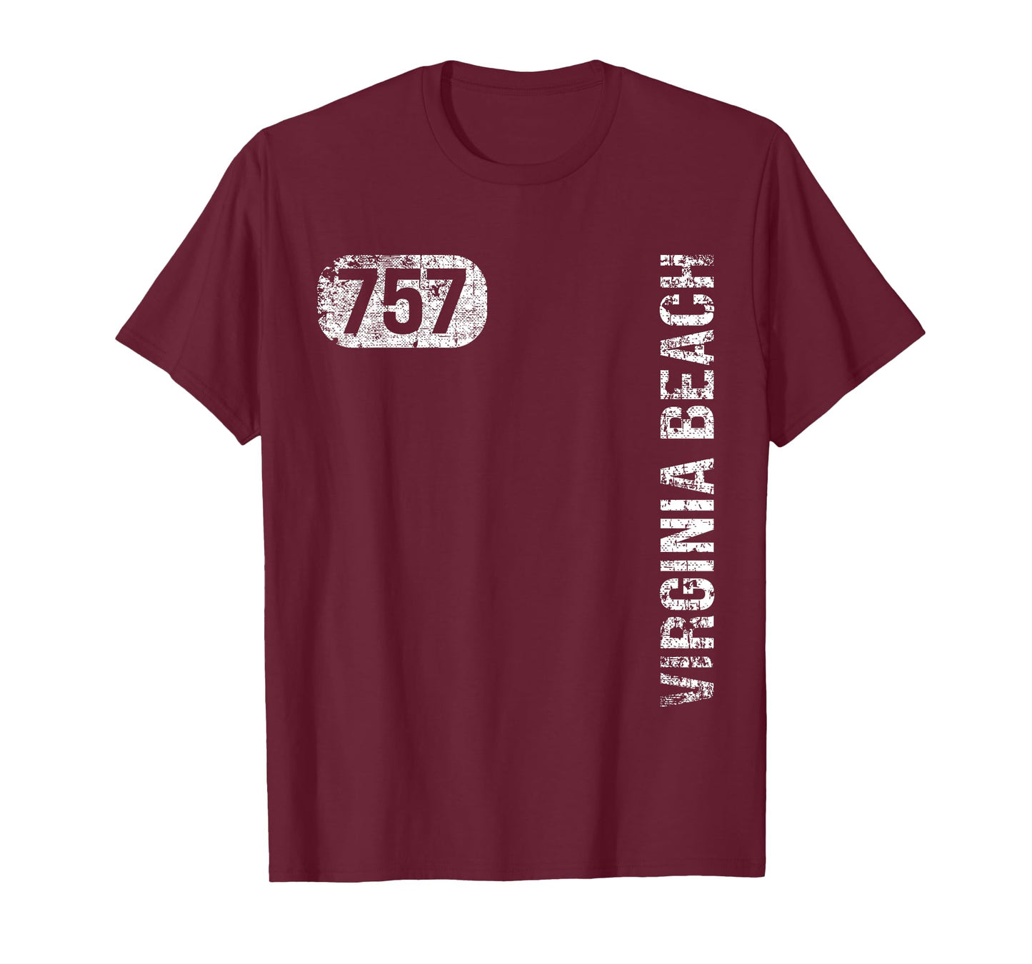 Virginia Beach Virginia 757 Area Code Vintage Retro T-Shirt