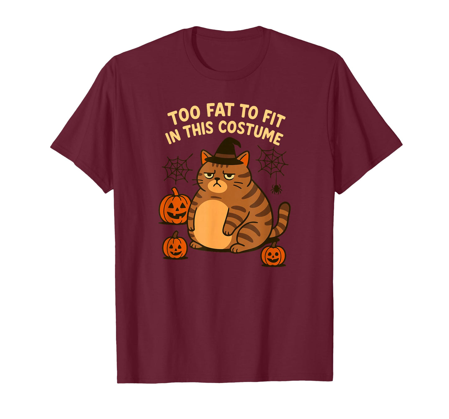 Funny Cat T-Shirt - Pumpkin Halloween Costume - Horror Party T-Shirt