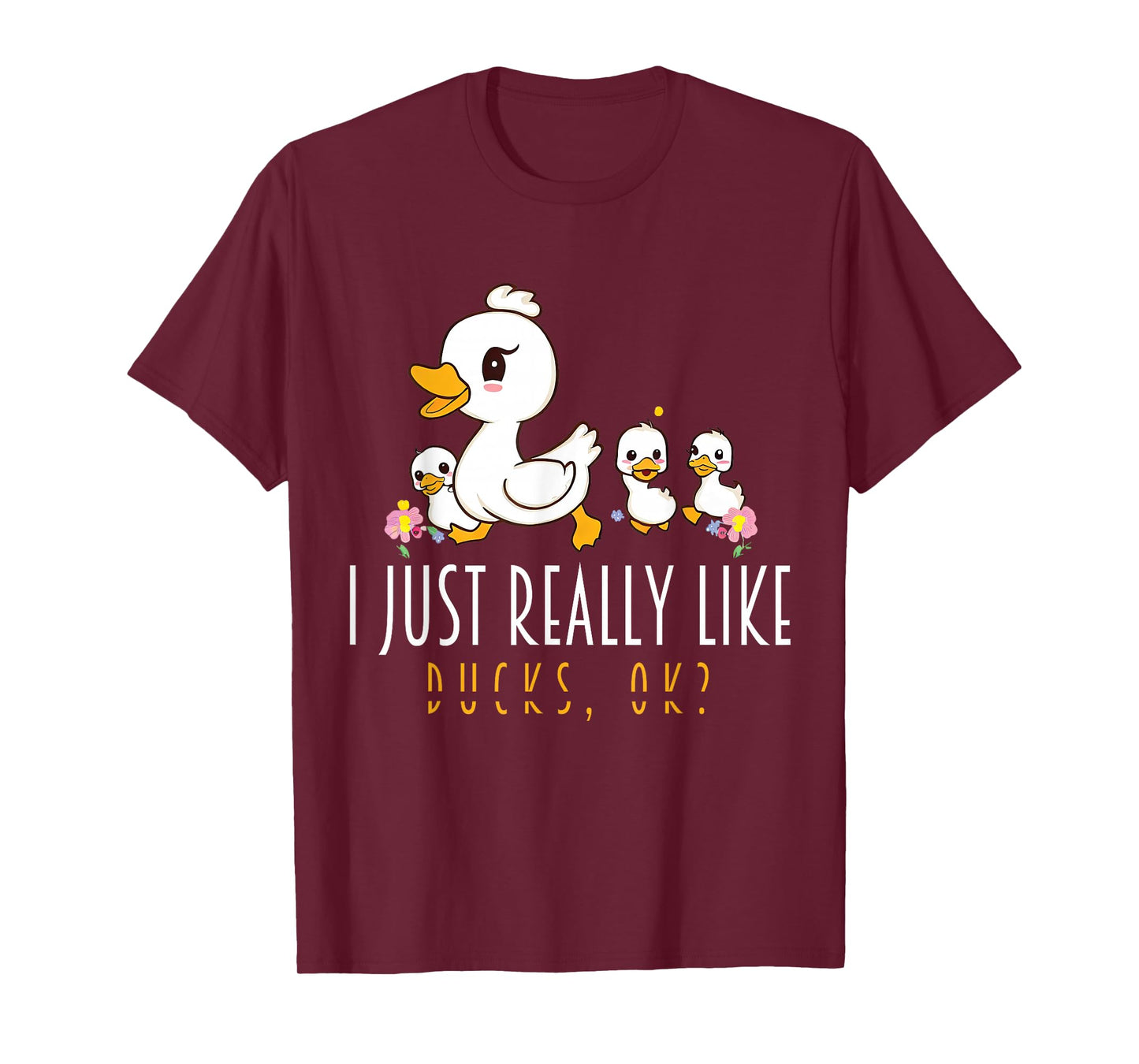 Just A Girl Who Loves Ducks - Duck Family T-Shirt
