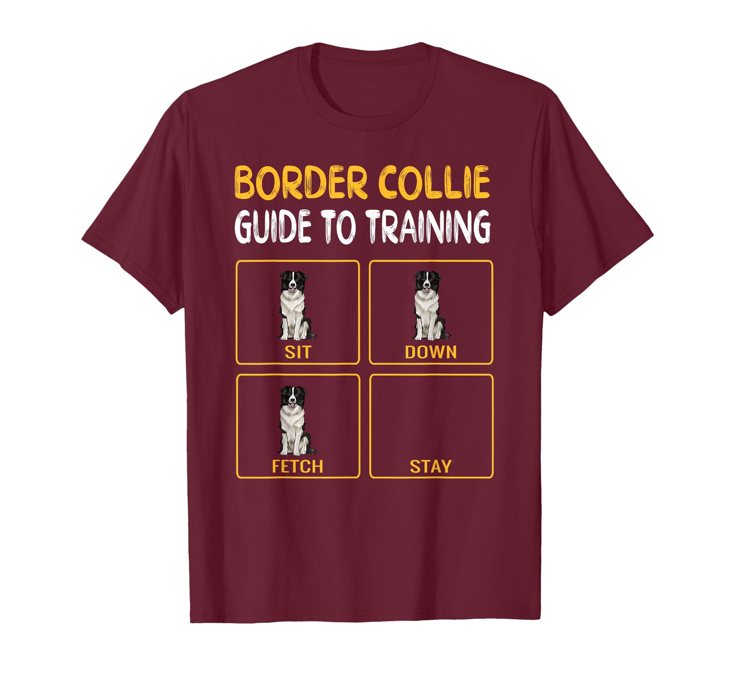 Funny Border Collie Guide to Training Dog Obedience Trainer T-Shirt