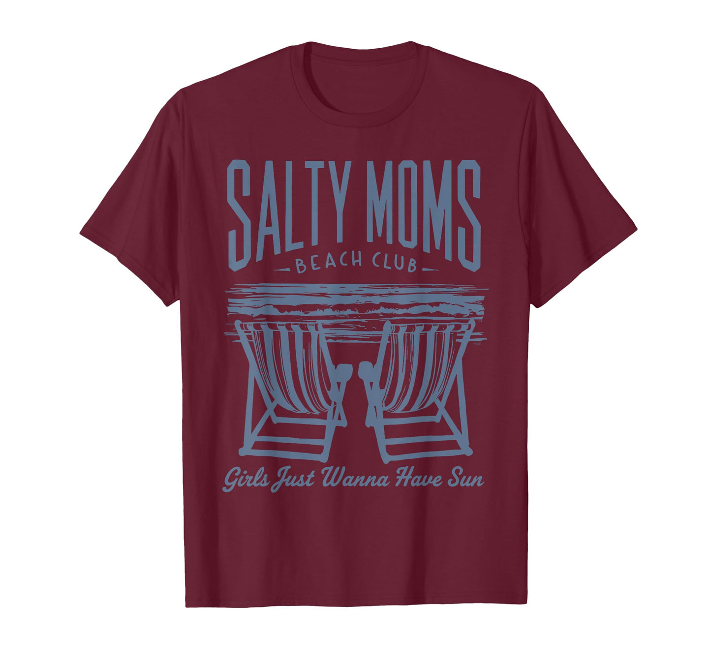 Salty Moms The Beach Club, Funny Sarcastic Mom T-Shirt