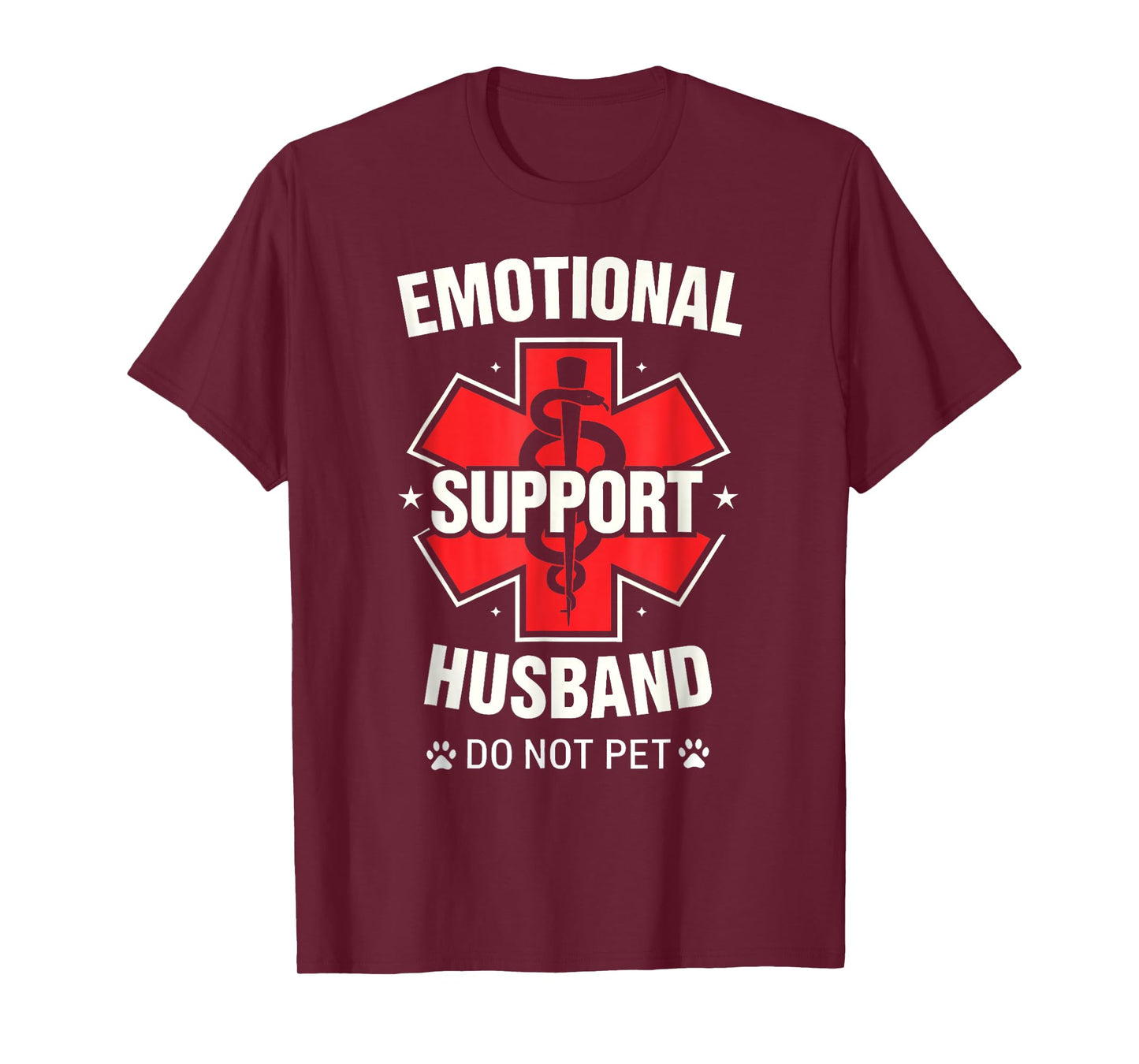 Emotional Support Husband Do Not Pet Funny T-Shirt