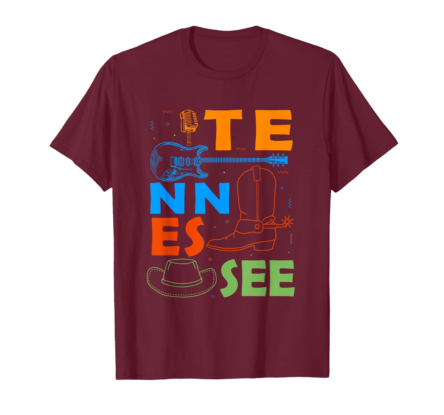 Tennessee Country Music Lover Souvenir Men Tennessee T-Shirt