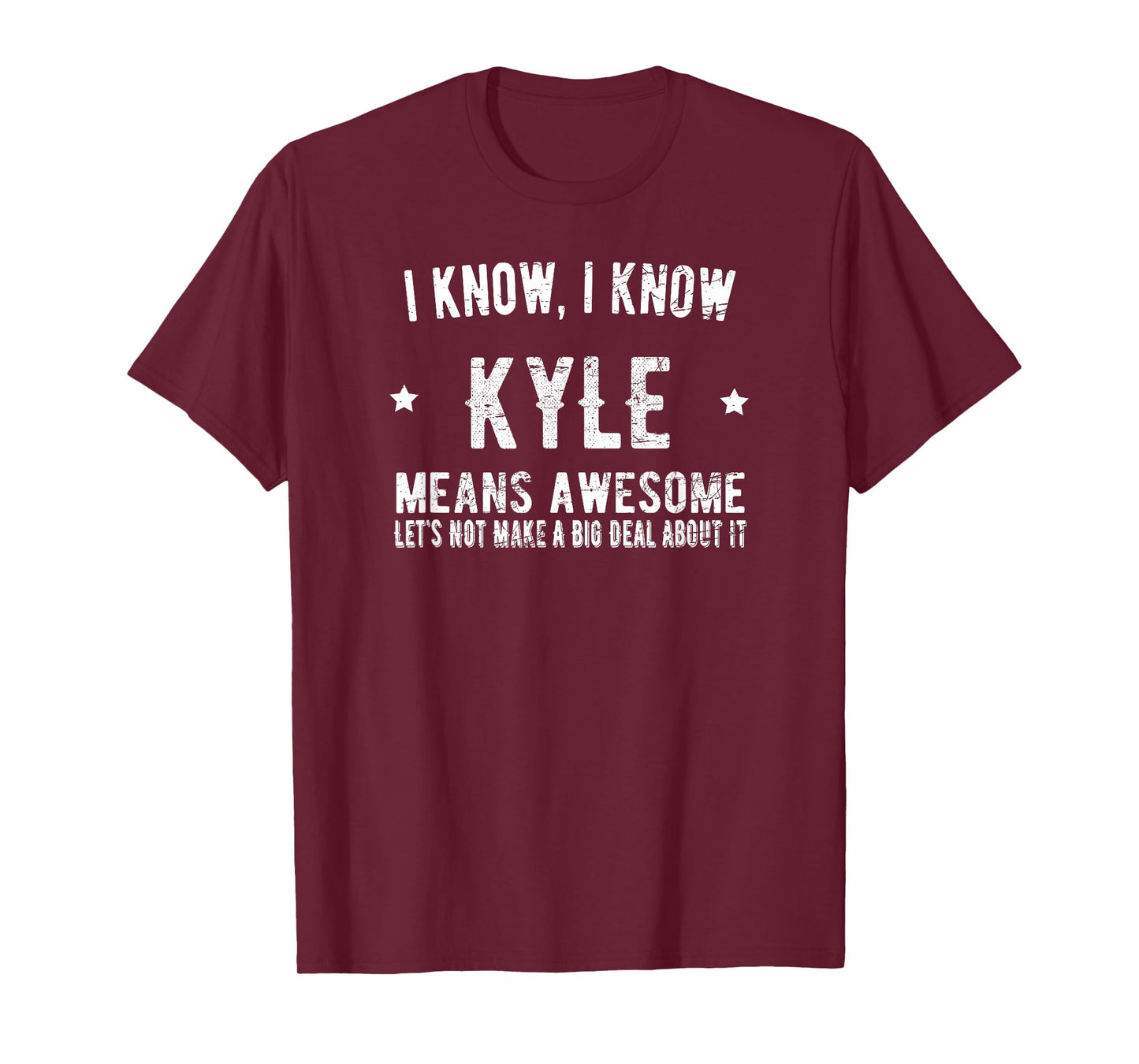 I Am Kyle Shirt - Kyle The Man Myth Legend Gifts: Unisex-Child, Black, Small, Short Sleeve, T-Shirt, Humorous, Birthday, Father's Day