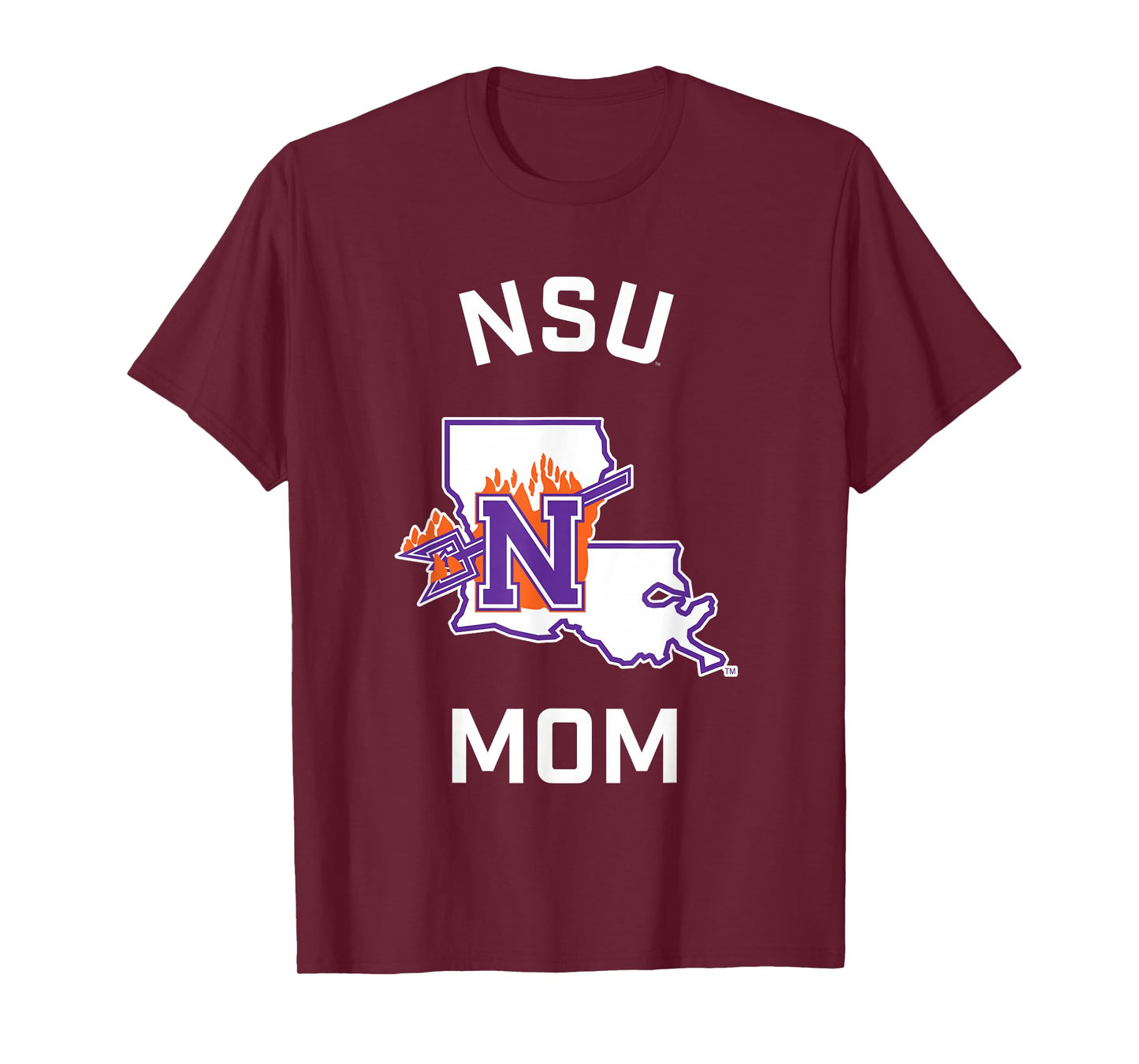Northwestern State University NSU Demons Arched Mom T-Shirt