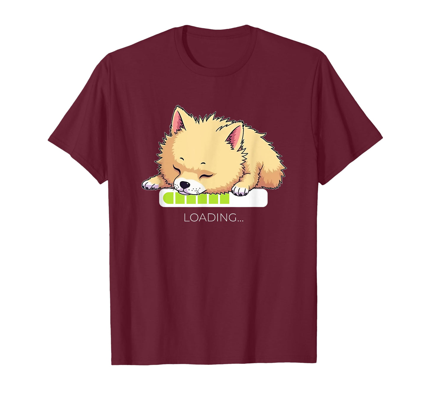 Pomeranian Pom-Dog Loading T-Shirt