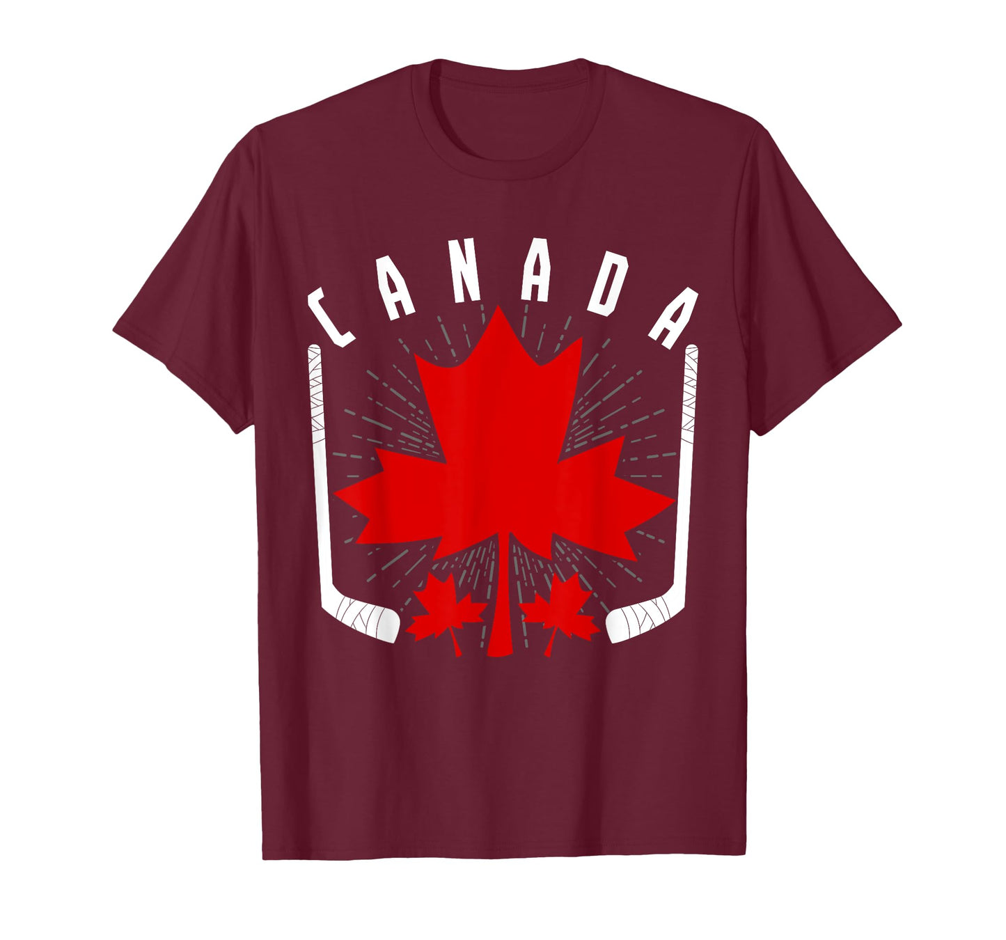 Ice Hockey Canadian Pride Maple Leaf Country Canada T-Shirt