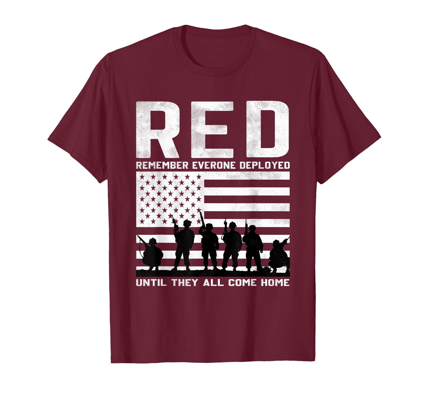 Red Friday Military US Flag Until They Come Home My Soldier T-Shirt