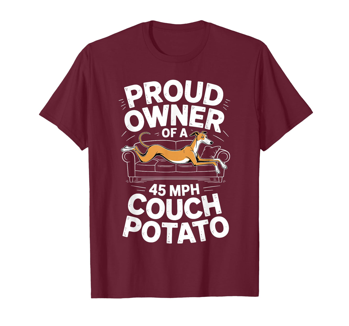 Funny Greyhound Art for Men Women Kids Puppy Greyhound Lover T-Shirt