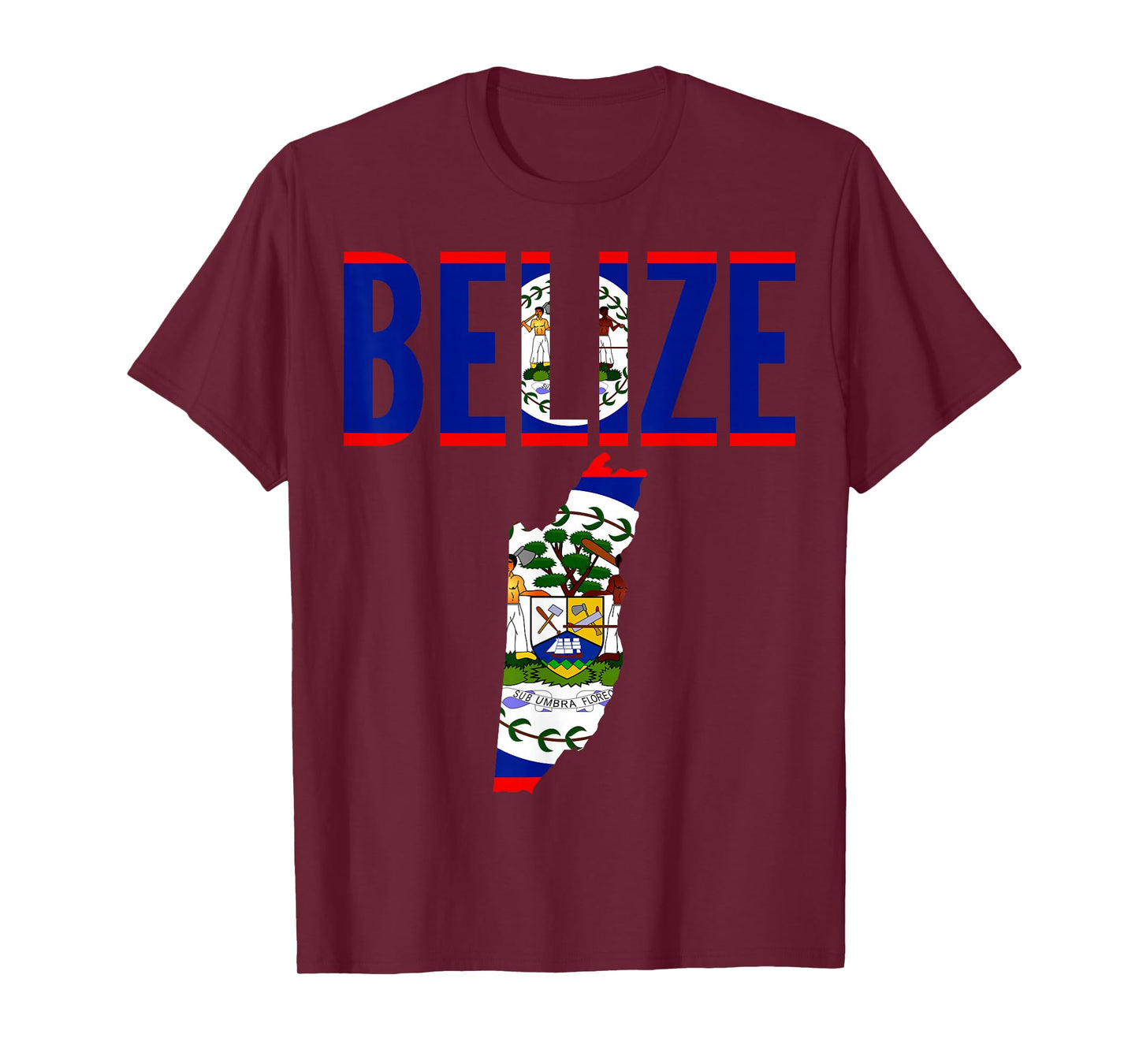 Belizean - Belize Country Map Flag T-Shirt
