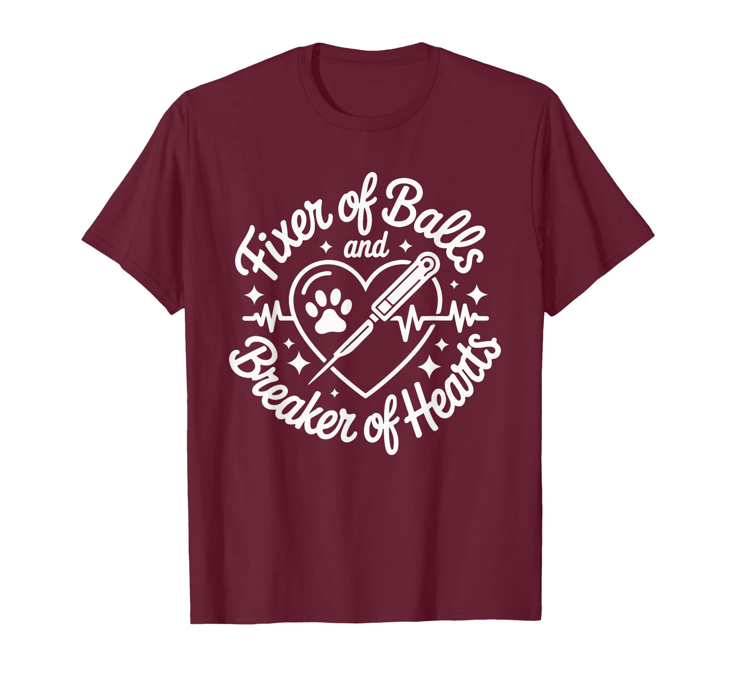 Fixer of Balls and Breaker of Hearts Fun Vet T-Shirt