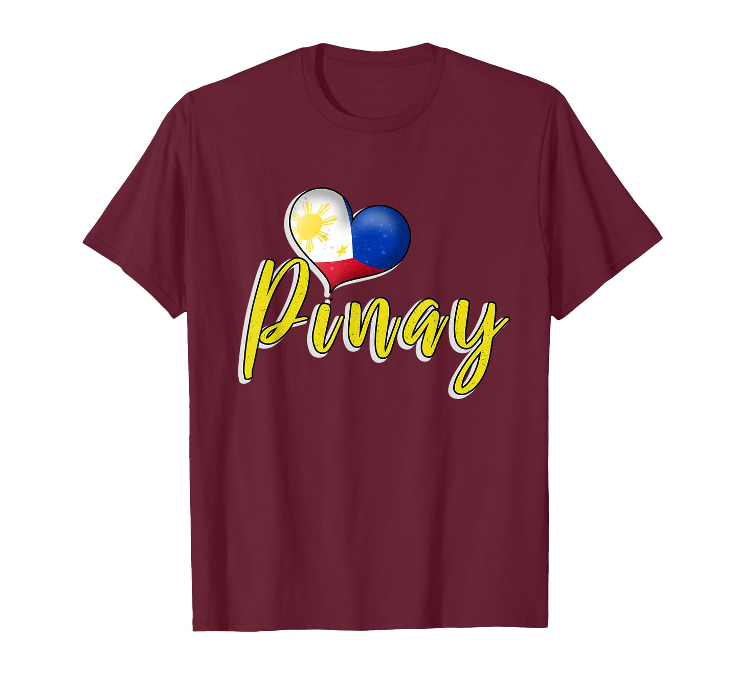 Philippines Pinay Filipina Heart Filipino Flag Woman Girl T-Shirt