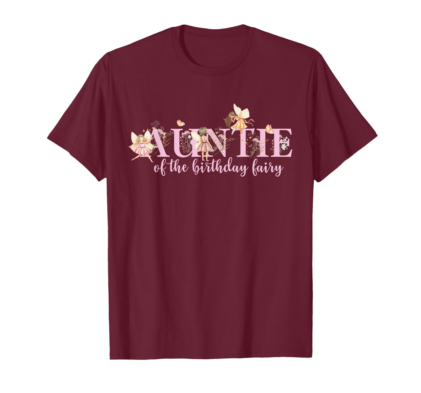 Auntie Of The Birthday Fairy Magical Birhday Girl T-Shirt