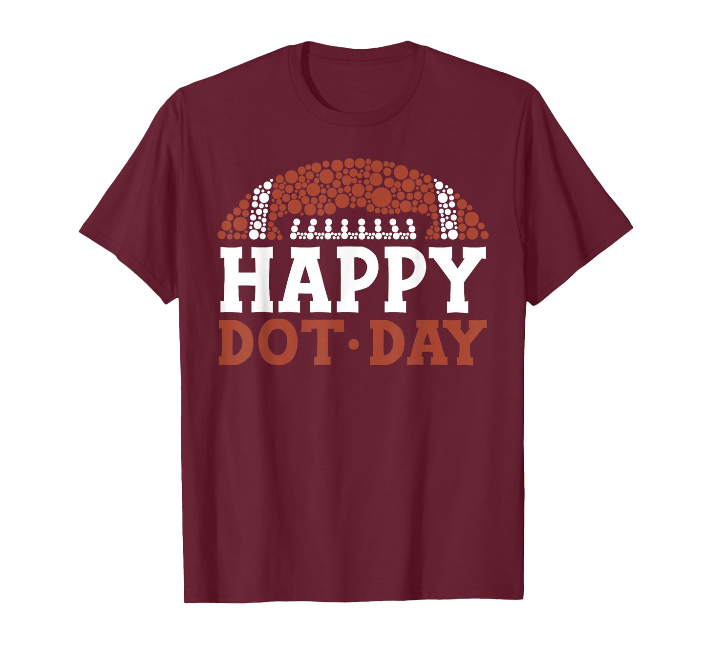 American Football Dots Happy Dot Day Men Boys Kids T-Shirt