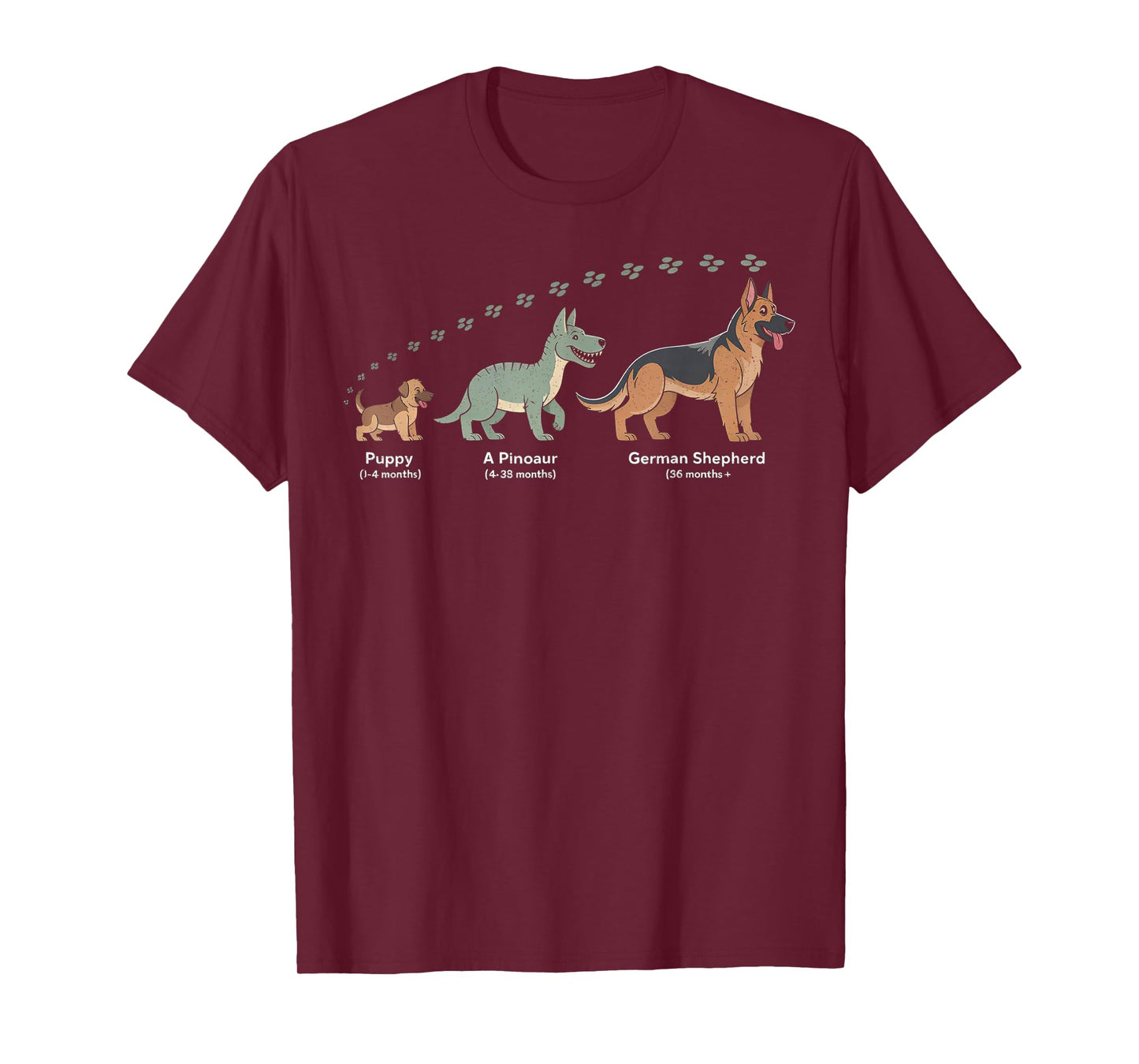 The Evolution of A German Shepherd - Dog Owner Pet Lover T-Shirt
