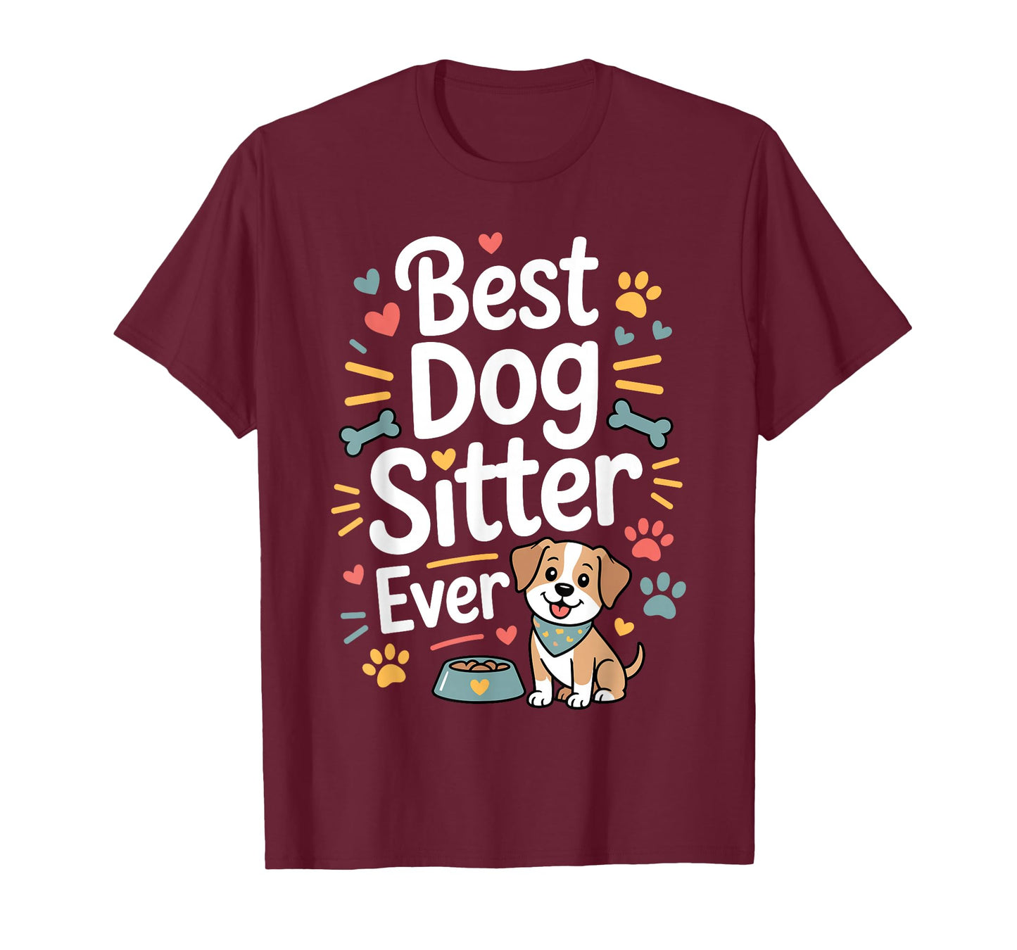 Funny Dog Sitter Design for Men Women Pet Sitting Dog Sitter T-Shirt