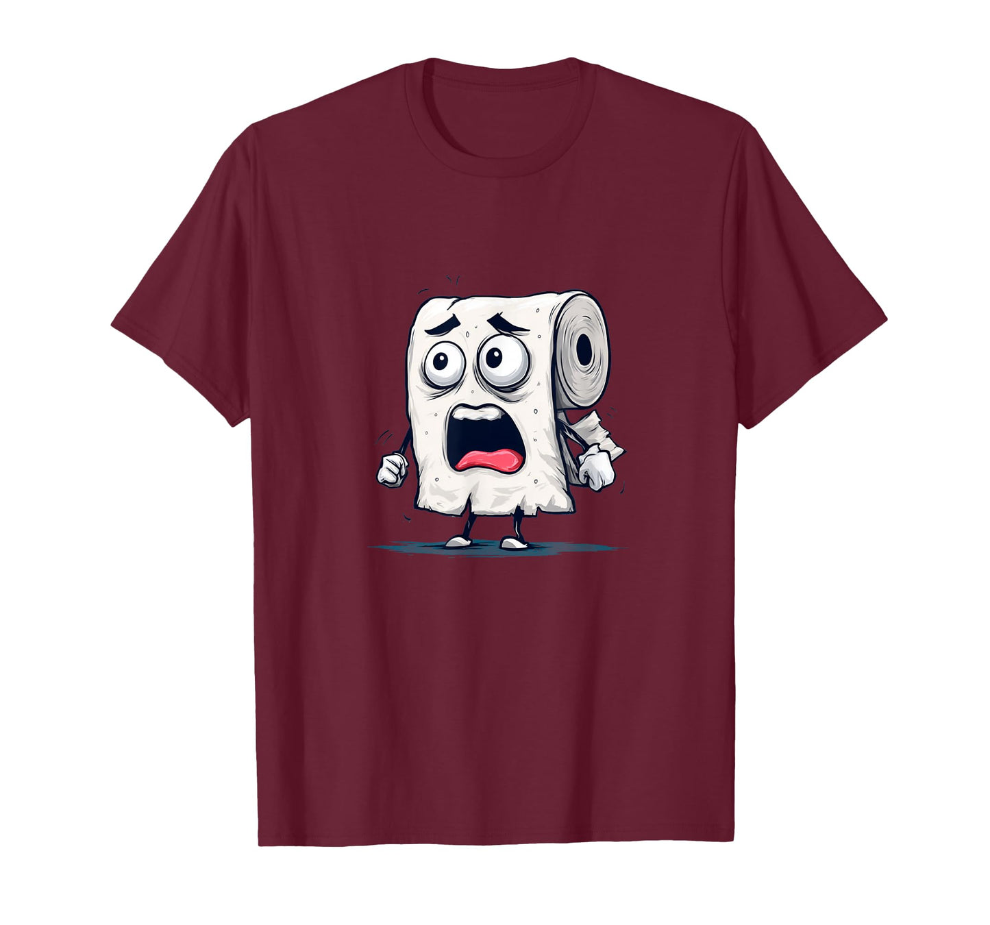 Funny Fearful Toilet Paper for Bathroom Tissue T-Shirt