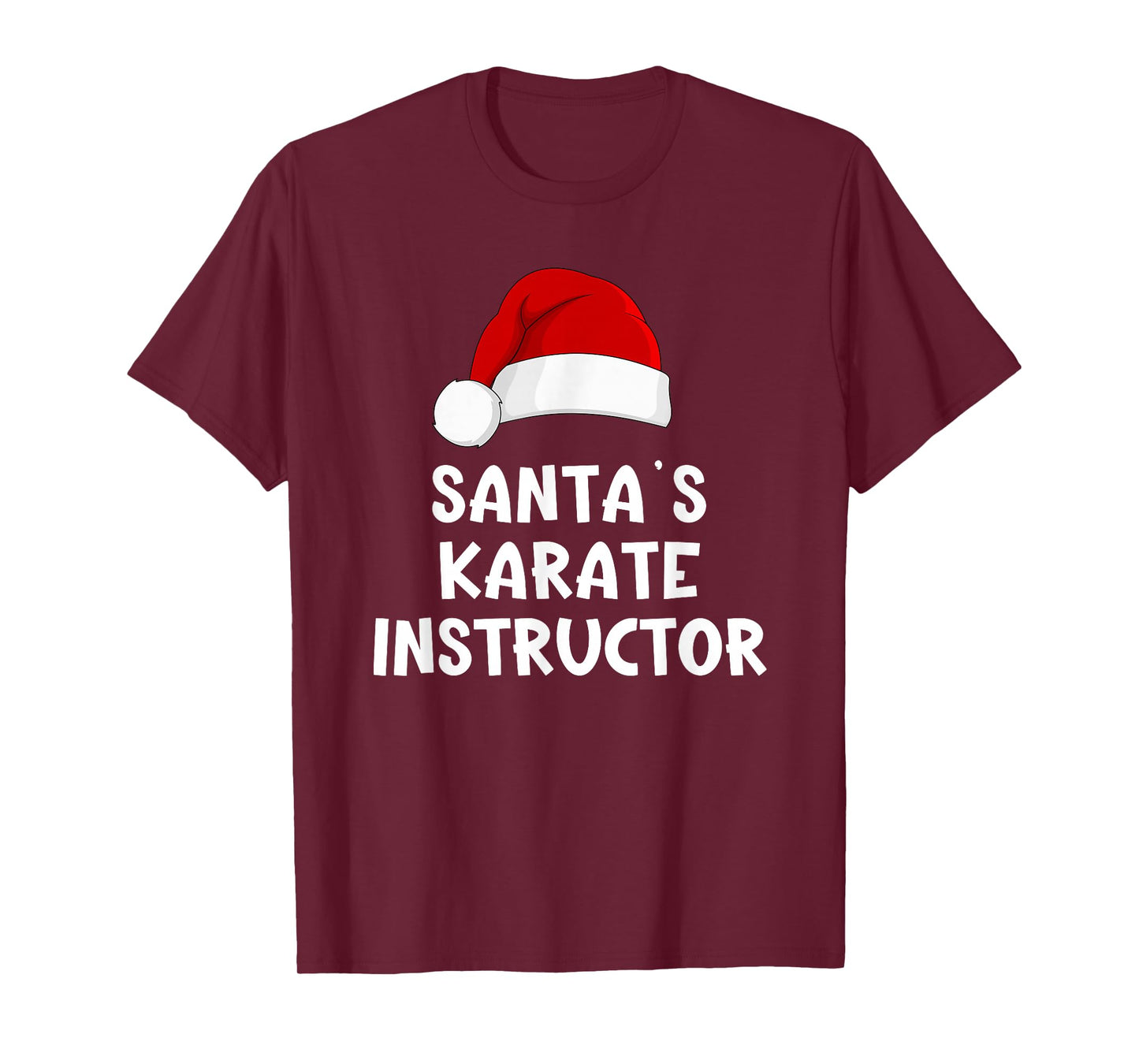 Christmas Santa's Favorite Karate Instructor Funny Pajama T-Shirt