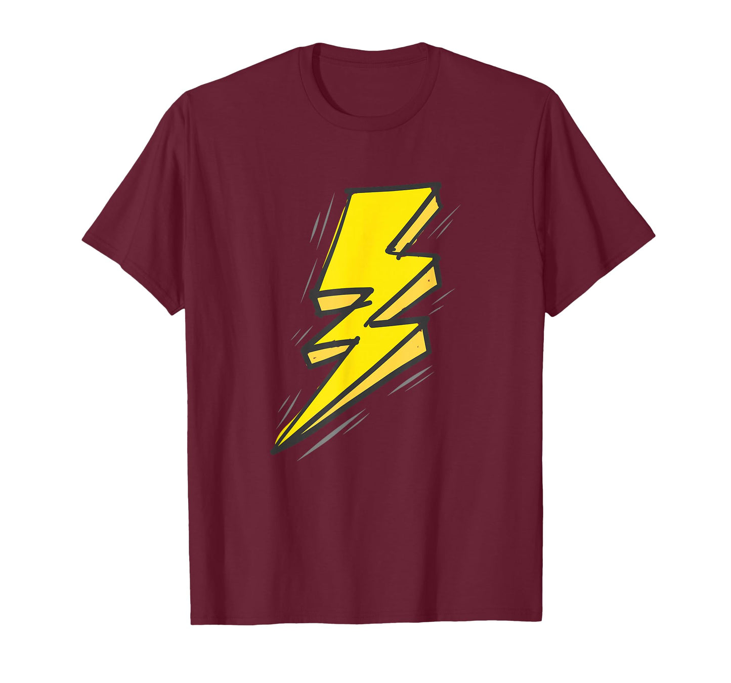 Jagged Yellow Lightning Strike Bolt T-Shirt T-Shirt