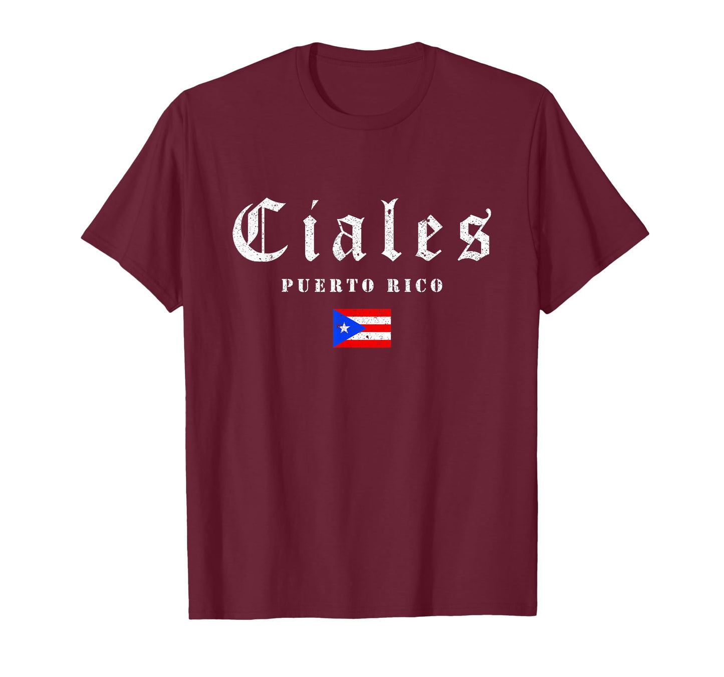 Vintage Ciales Puerto Rico Flag Pride Home Root Travel T-Shirt