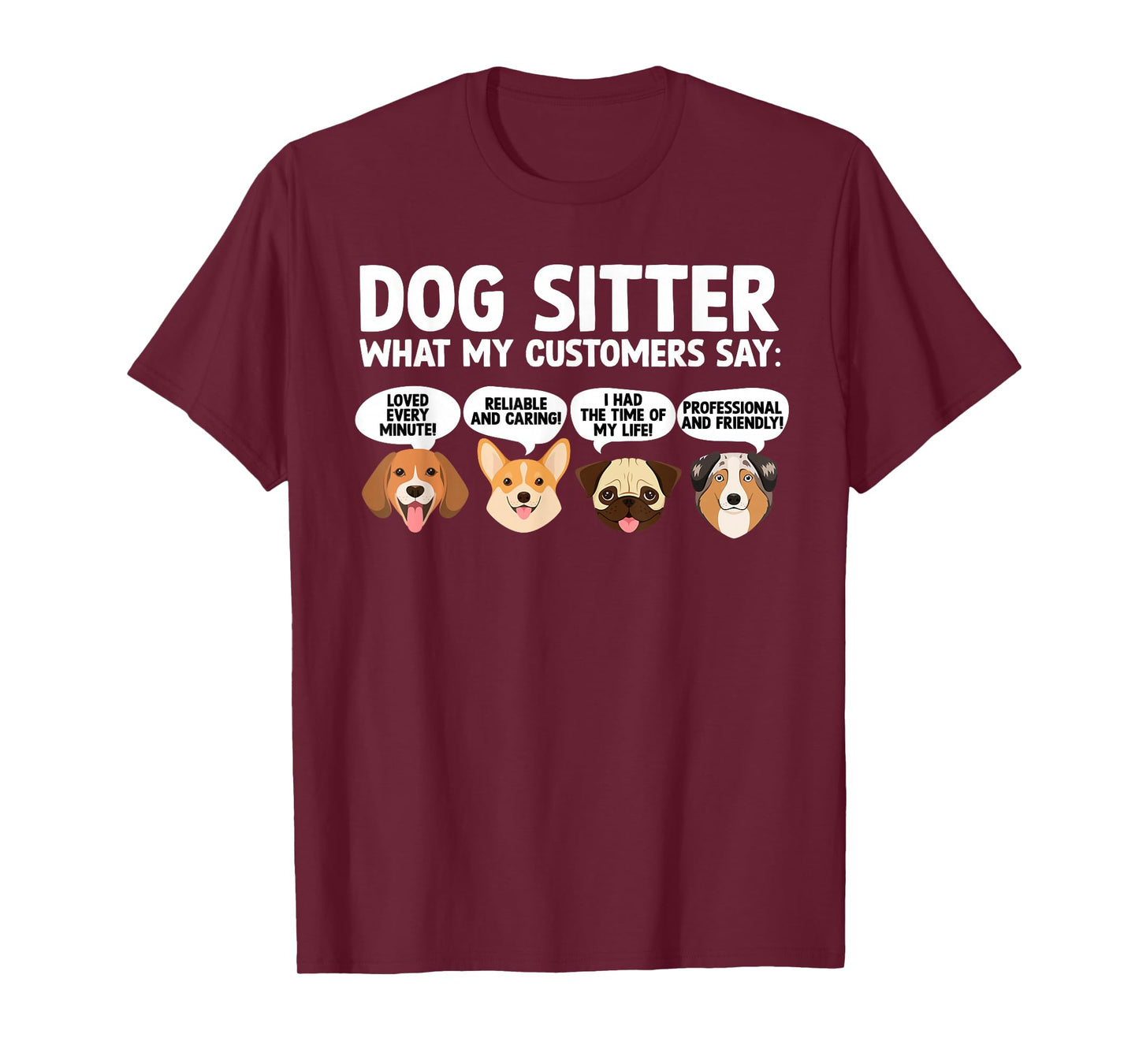 Funny Dog Sitter Design for Men Women Pet Sitting Dog Sitter T-Shirt