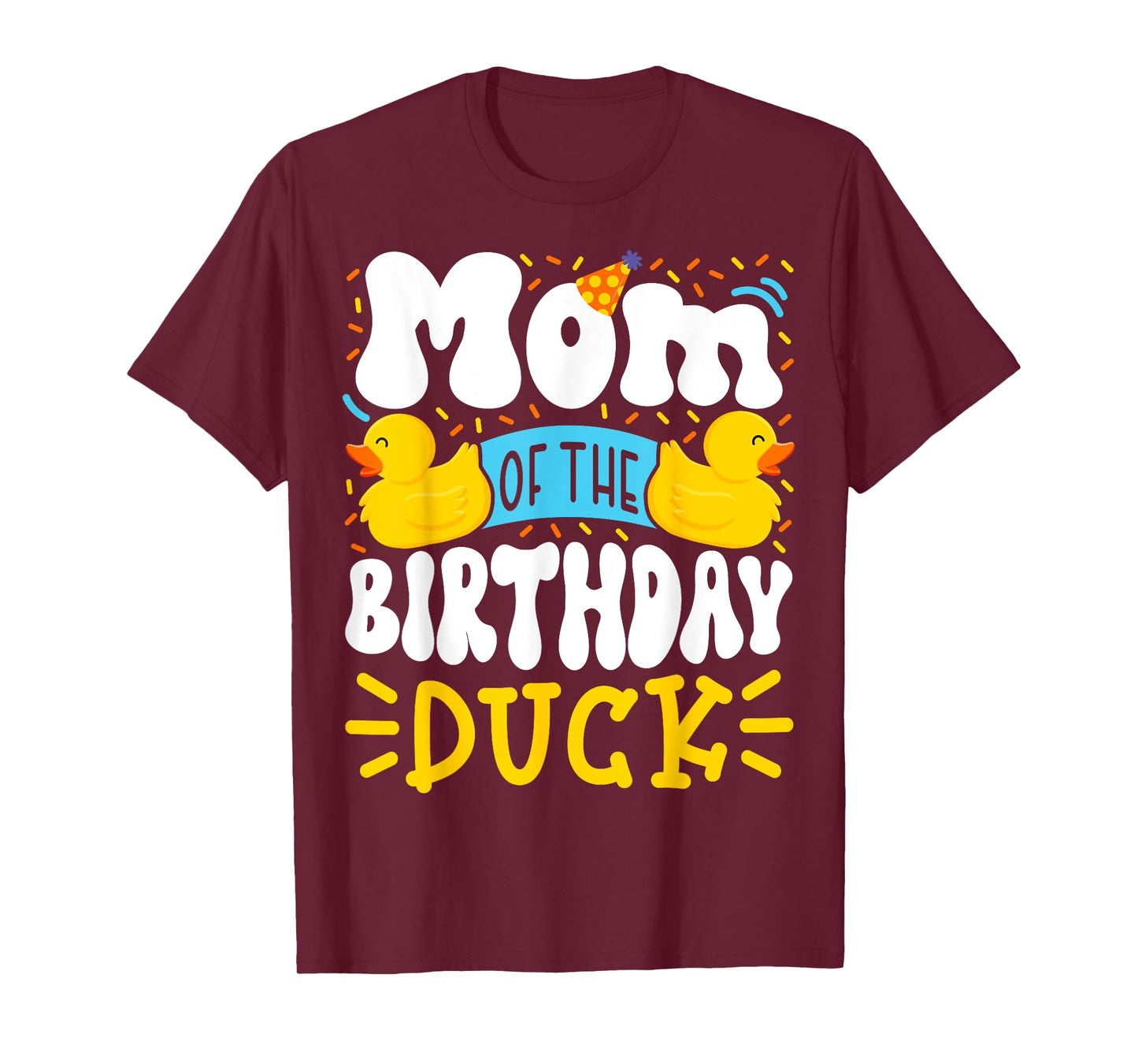 Mom Of The Birthday Duck Boy Rubber Duck Bday Family T-Shirt