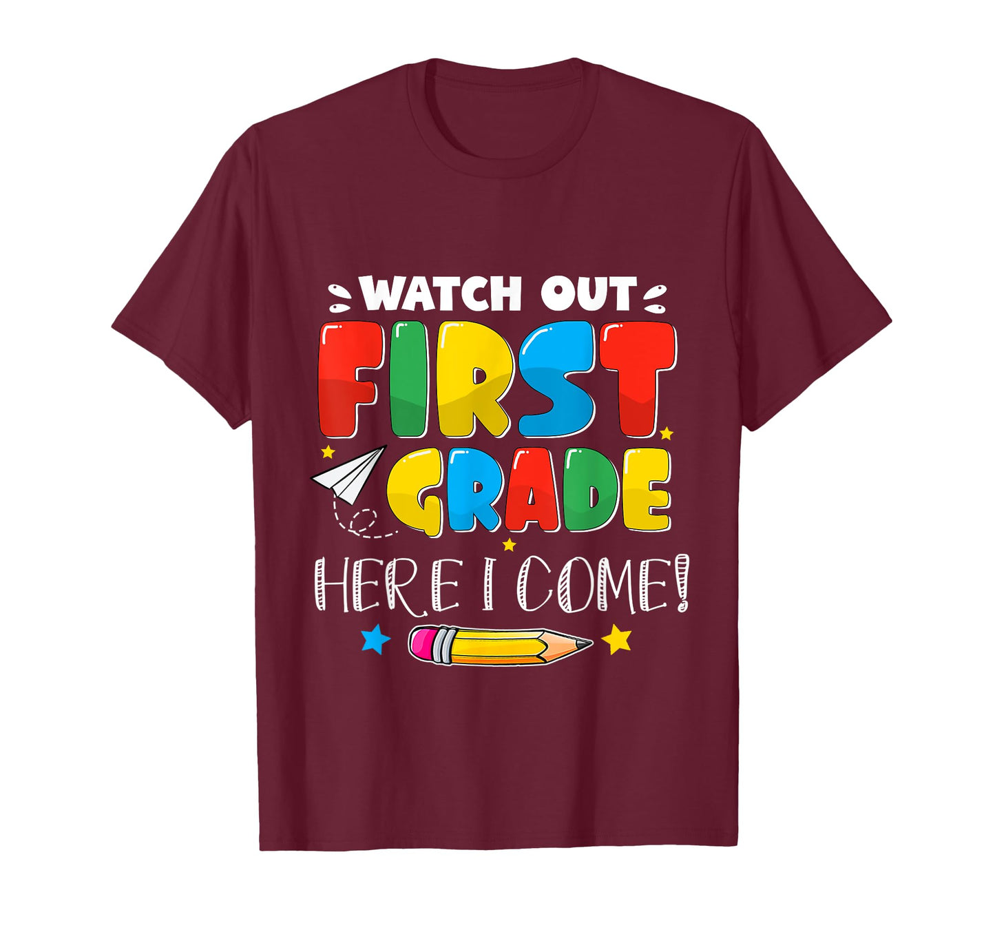 Back To School Watch Out First Grade For Boy, Girl Funny T-Shirt