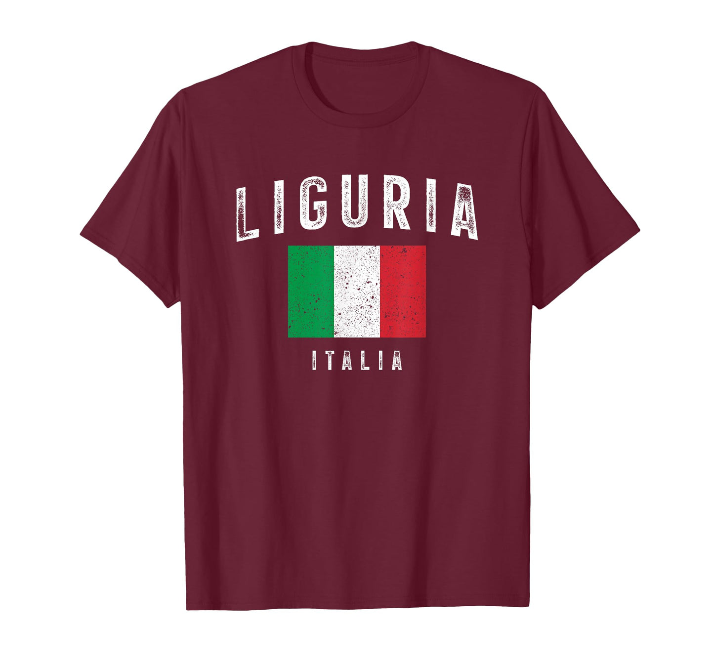 Liguria Region Italy Italia Flag Italian Home Root Love T-Shirt