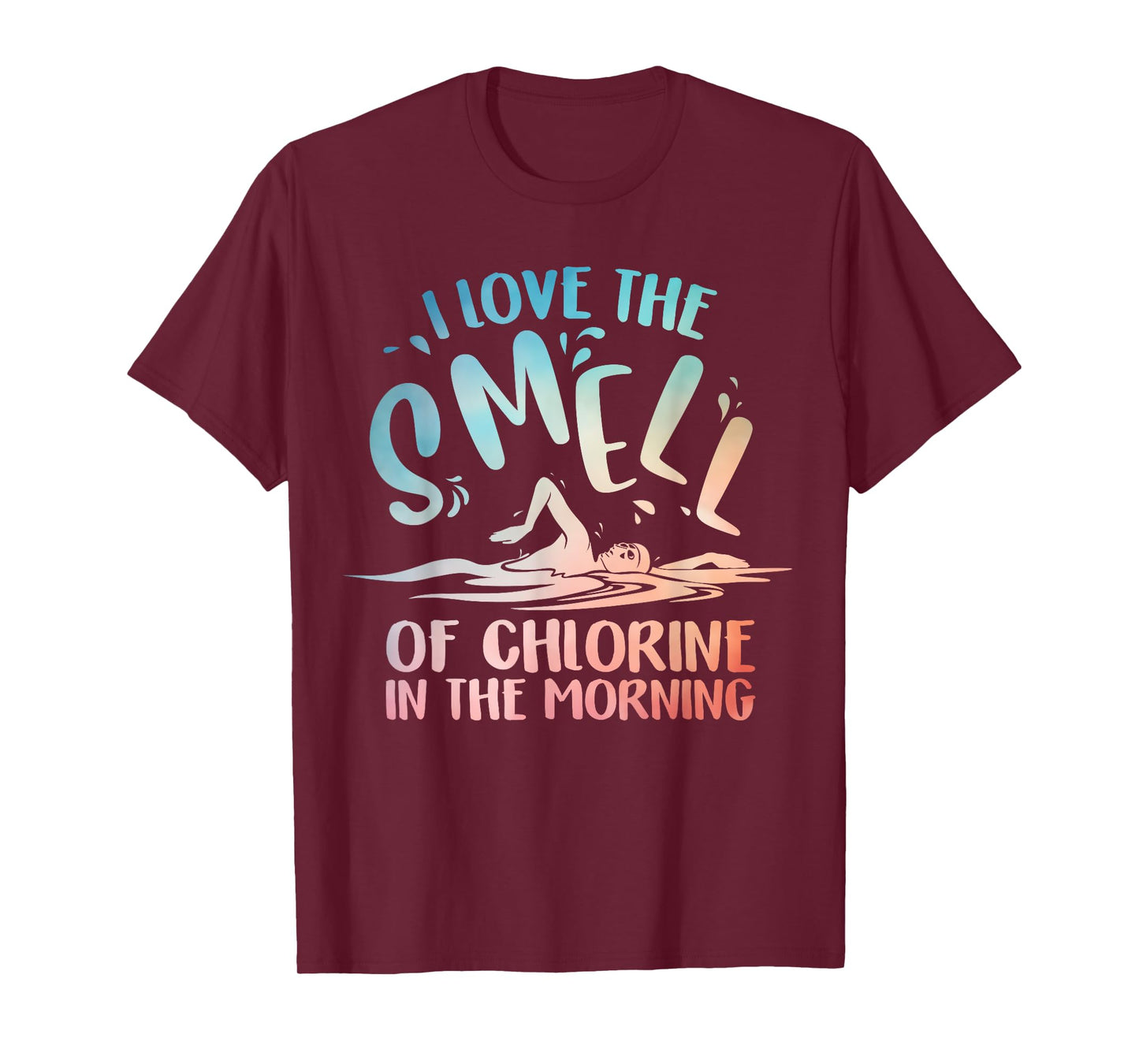 Funny Swimmer Art For Men Women Swim Team Coach Swimming T-Shirt