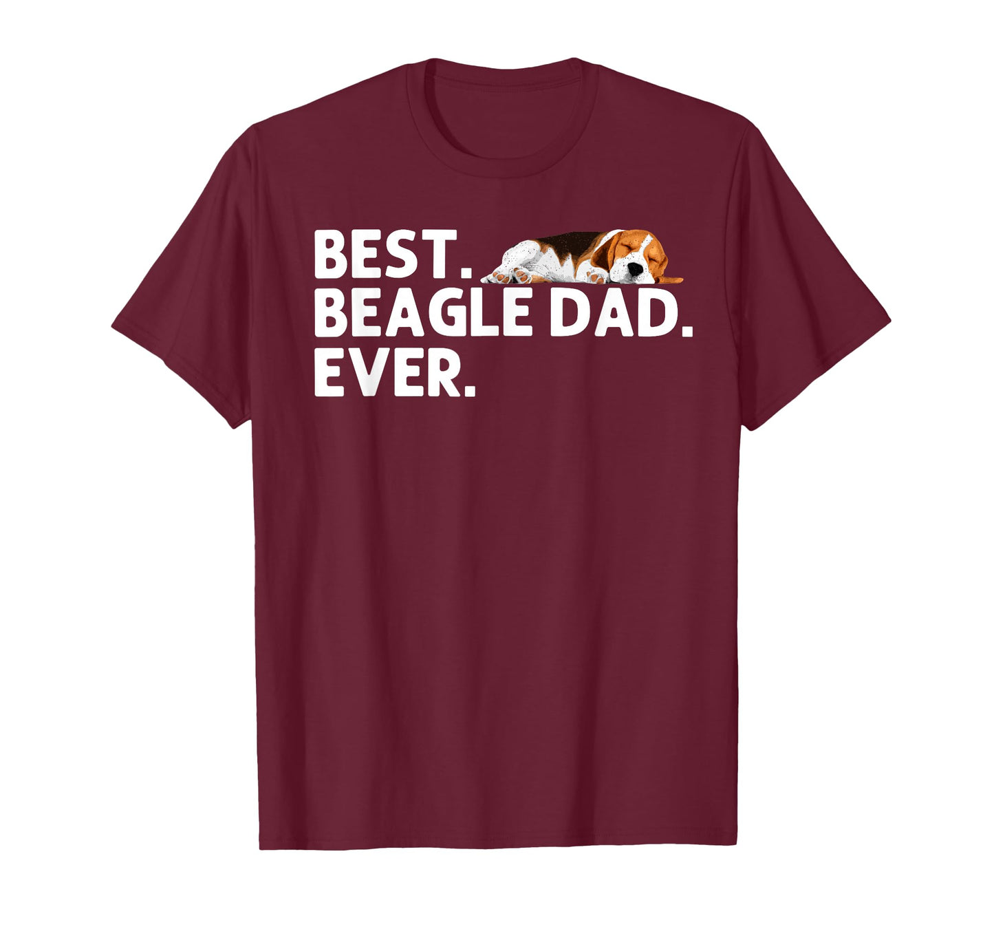 Best Beagle Dad Art for Men Father Beagle Dog Beagle Lover T-Shirt
