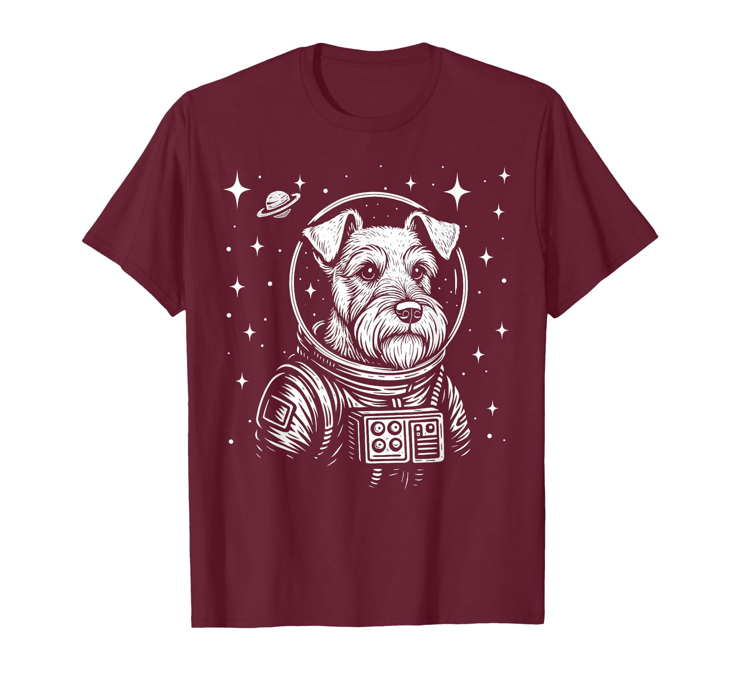 Astronaut Schnauzer Space Galaxy Dog Lovers T-Shirt