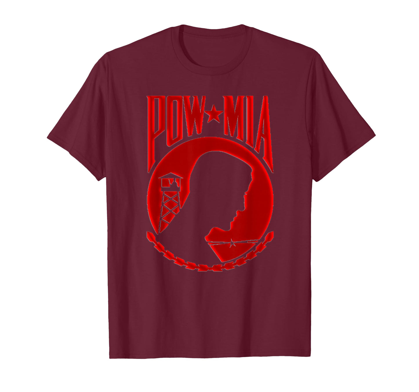 POW MIA Red Logo T-Shirt