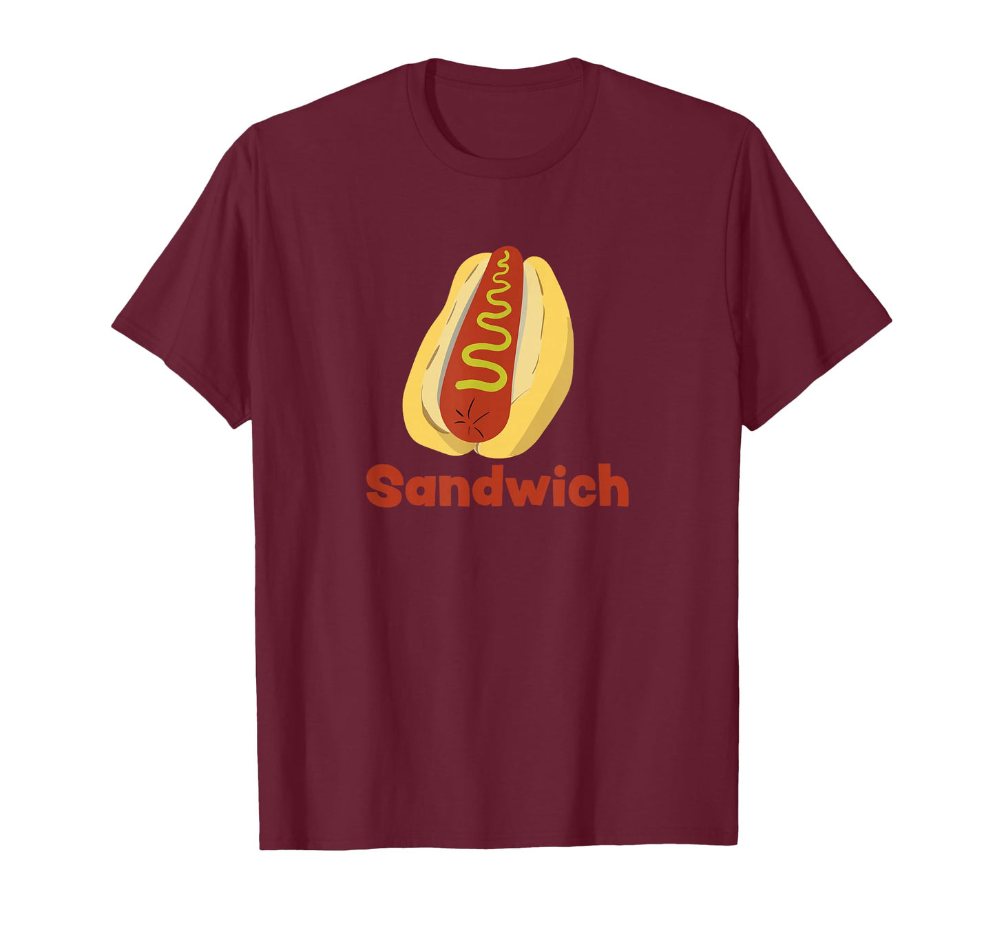 A Hot Dog is a Sandwich Funny Hotdog Novelty T-Shirt