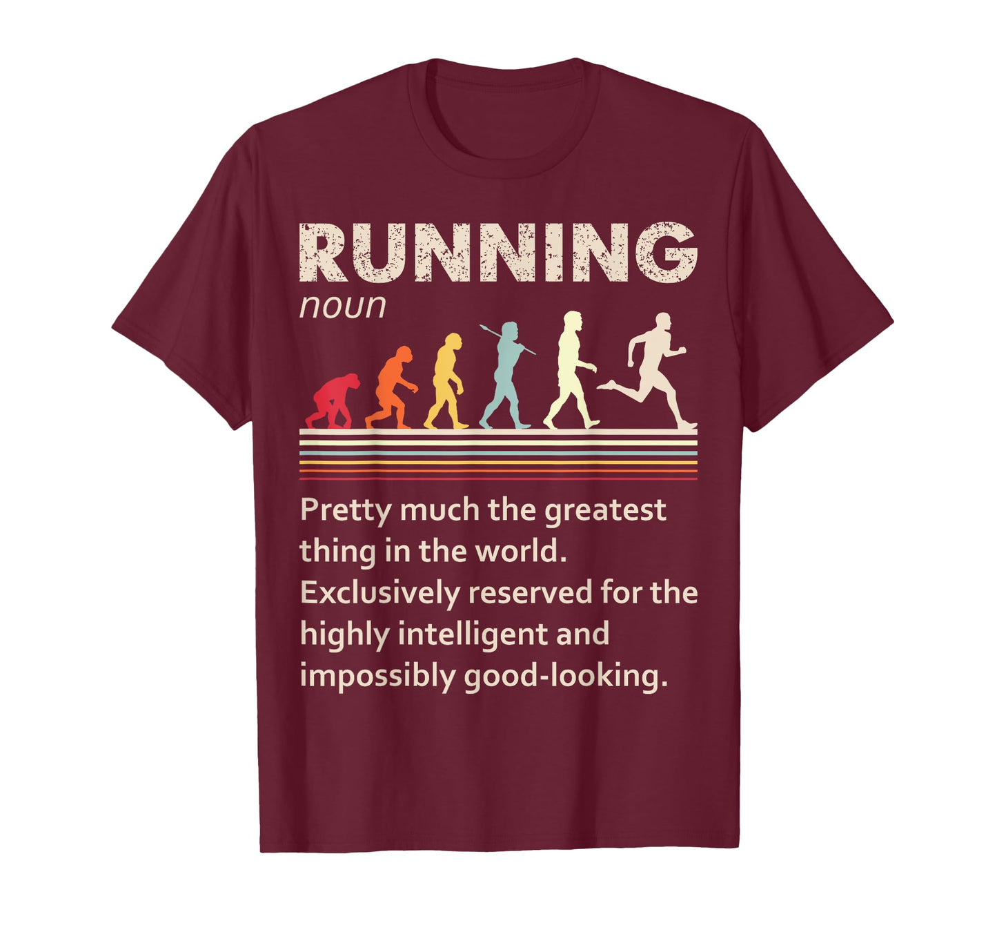 Running Evolution Funny Definition For Runners Love To Run T-Shirt