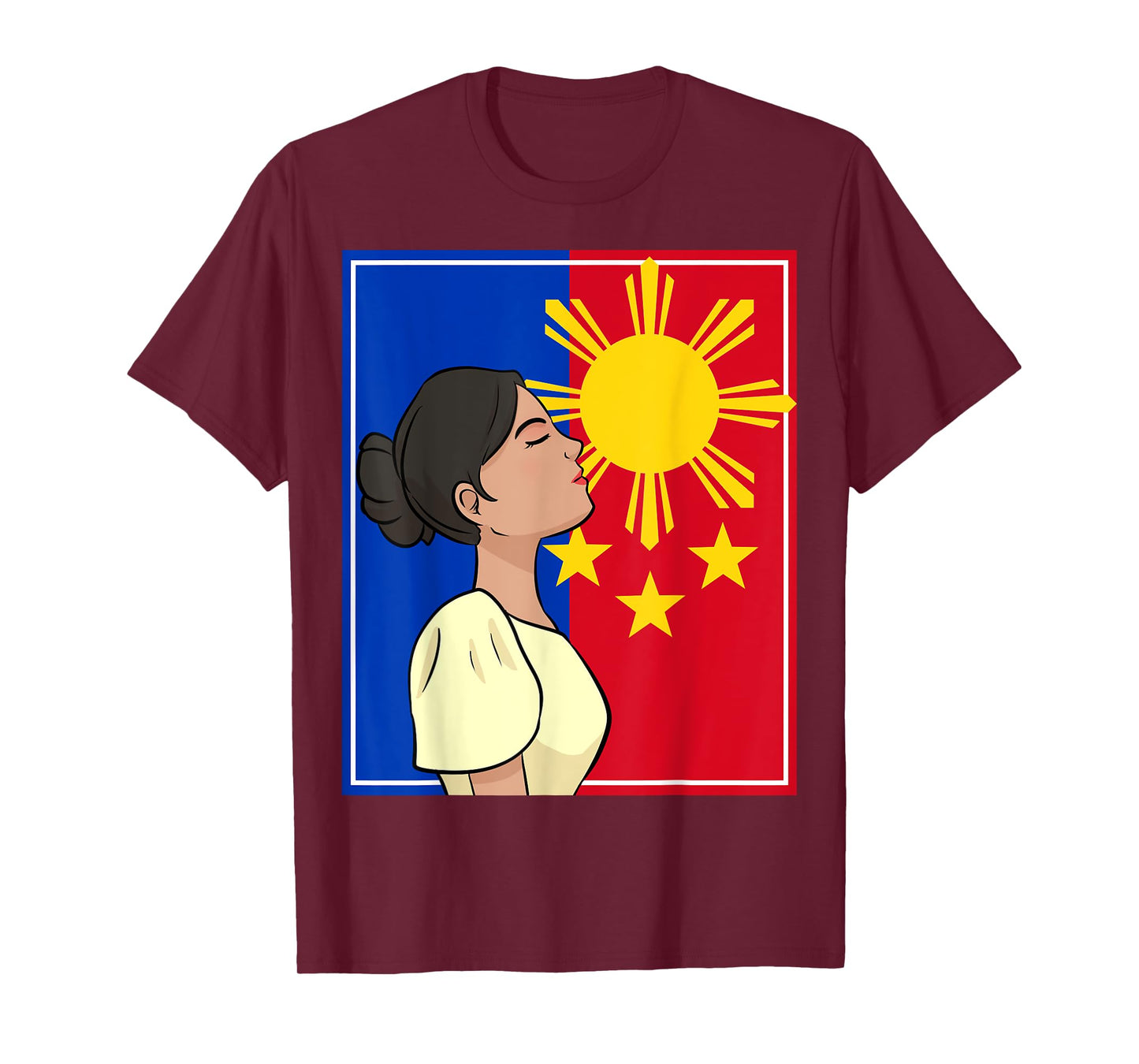 Philippines Pinay Filipina Filipiniana Filipino Flag Woman T-Shirt
