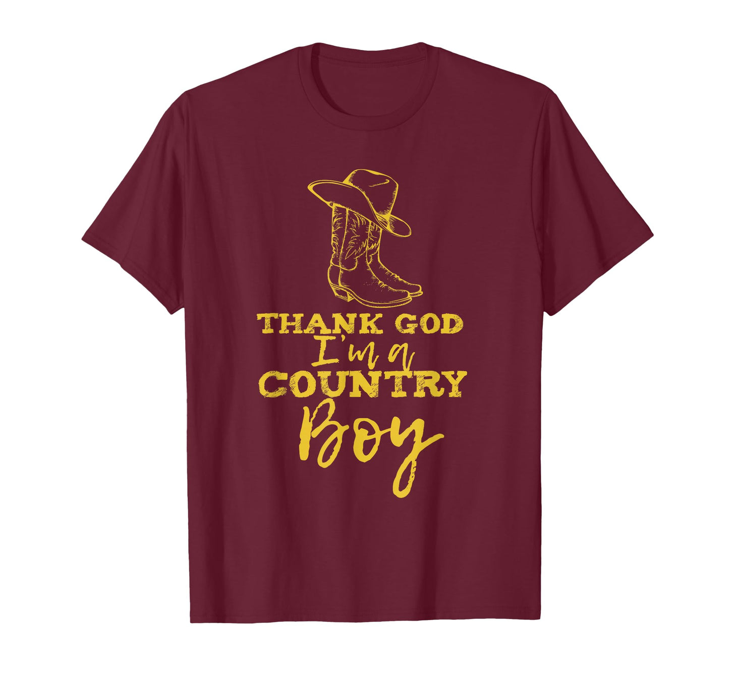 Country music lyrics quotes Thank God I'm a Country Boy T-Shirt